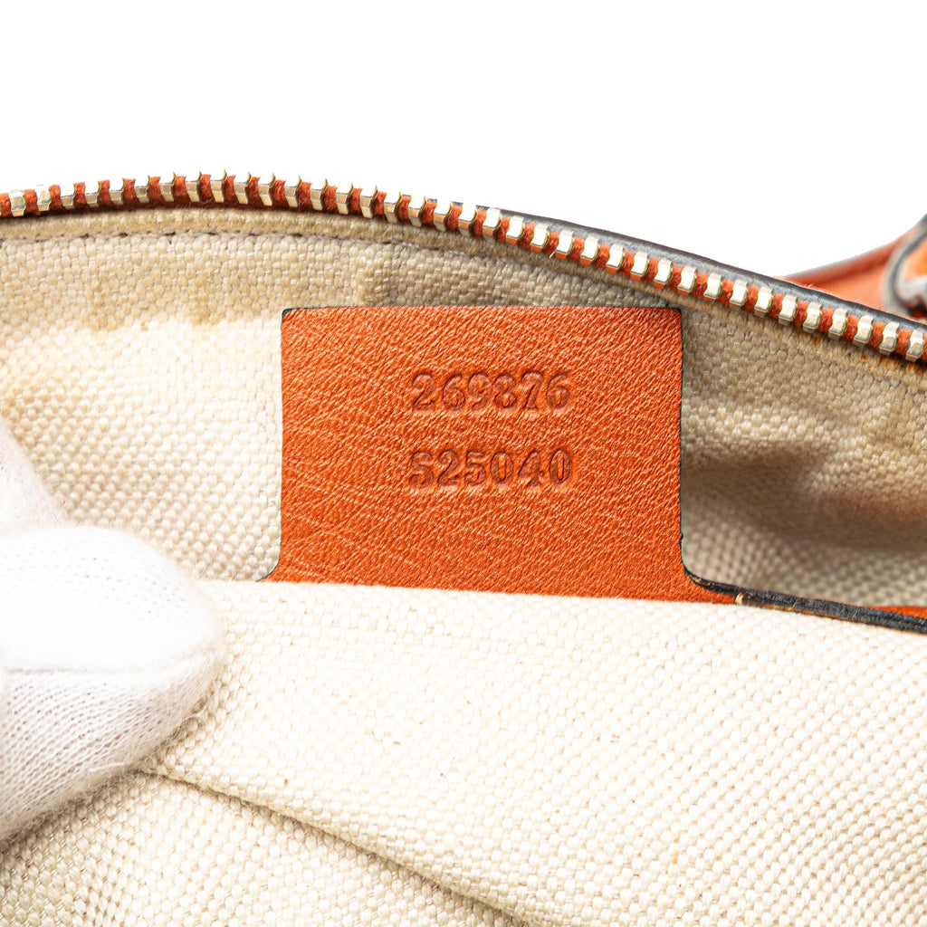Gucci Small Leather Web Joy Boston Bag