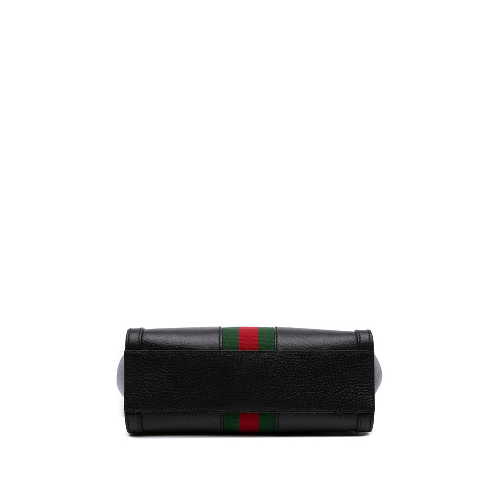 Gucci Small Leather Web Ophidia Satchel