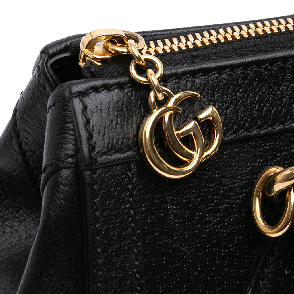 Gucci Small Leather Web Ophidia Satchel