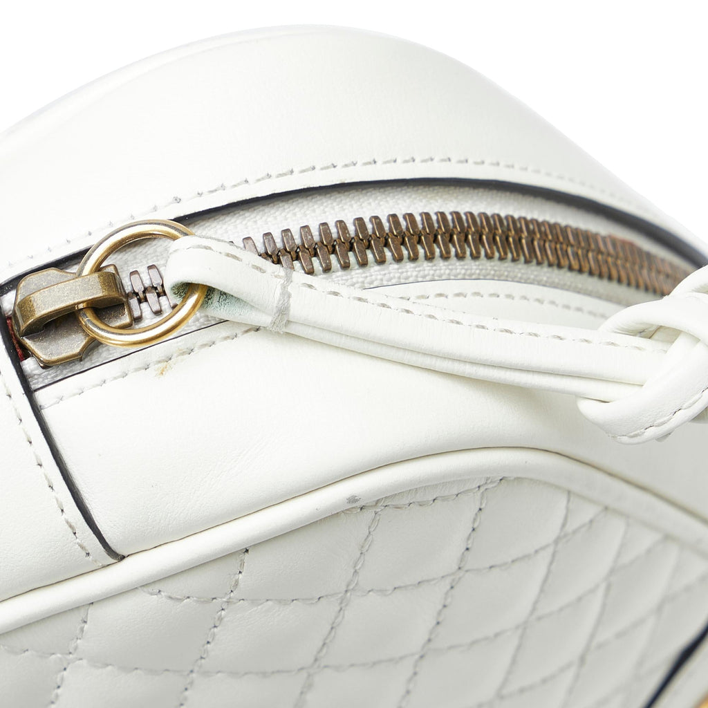 Gucci Small Leather Web Trapuntata Crossbody (SHG-2gYJQ8)