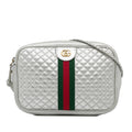 Gucci Small Leather Web Trapuntata Crossbody (SHG-DXltON)