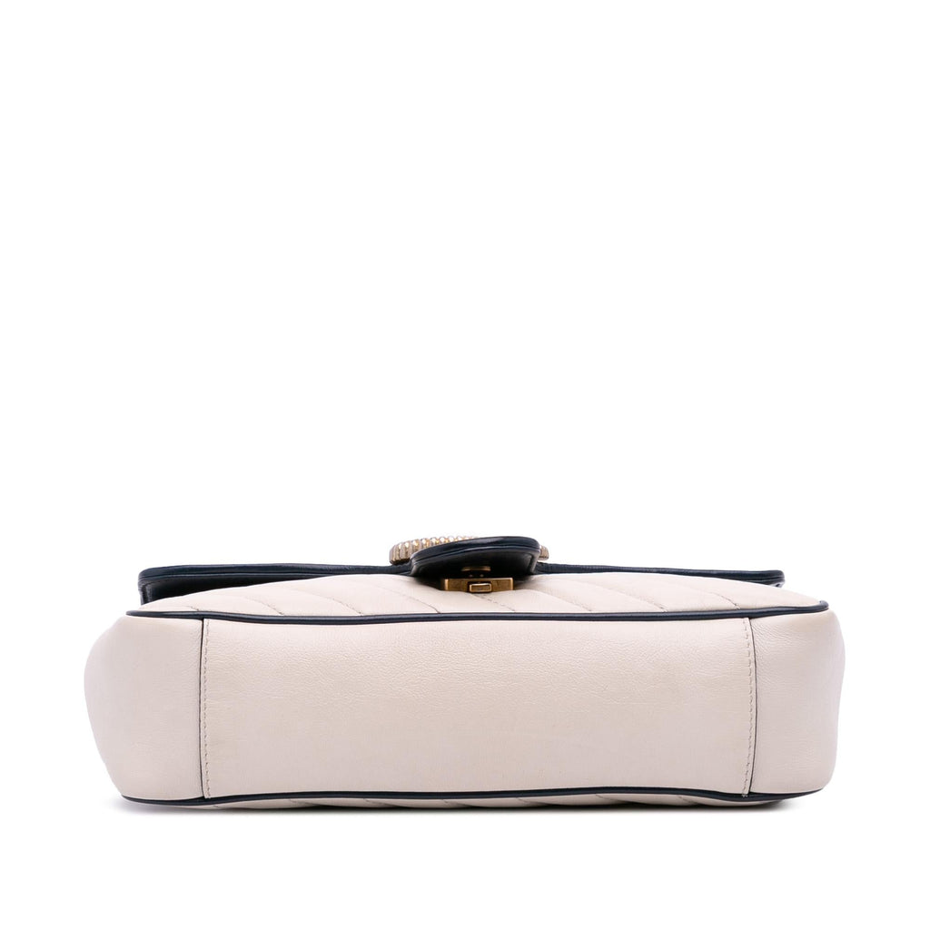 Gucci Small Matelasse Leather Torchon GG Marmont Flap