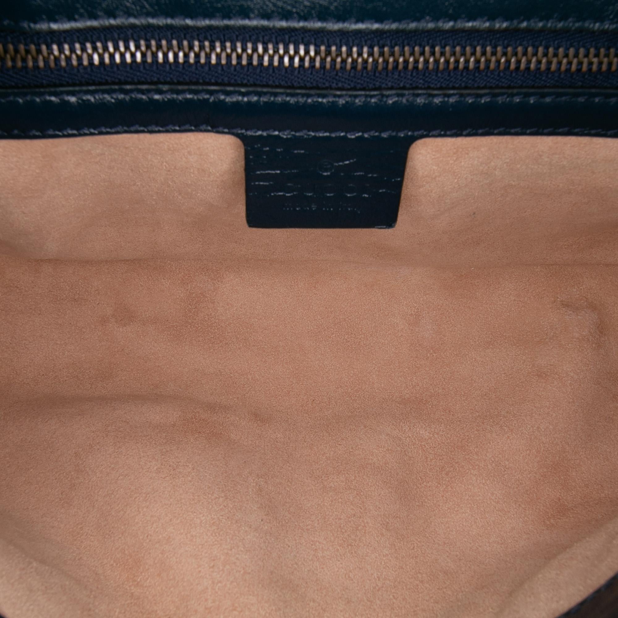 Gucci Small Matelasse Leather Torchon GG Marmont Flap
