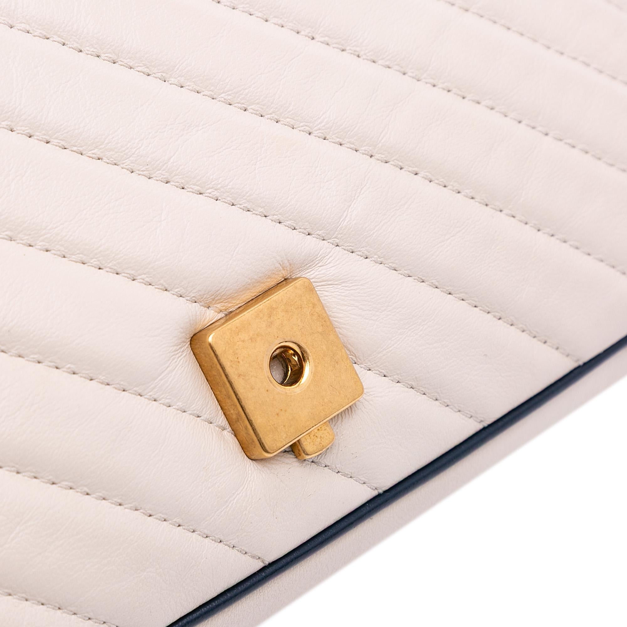 Gucci Small Matelasse Leather Torchon GG Marmont Flap