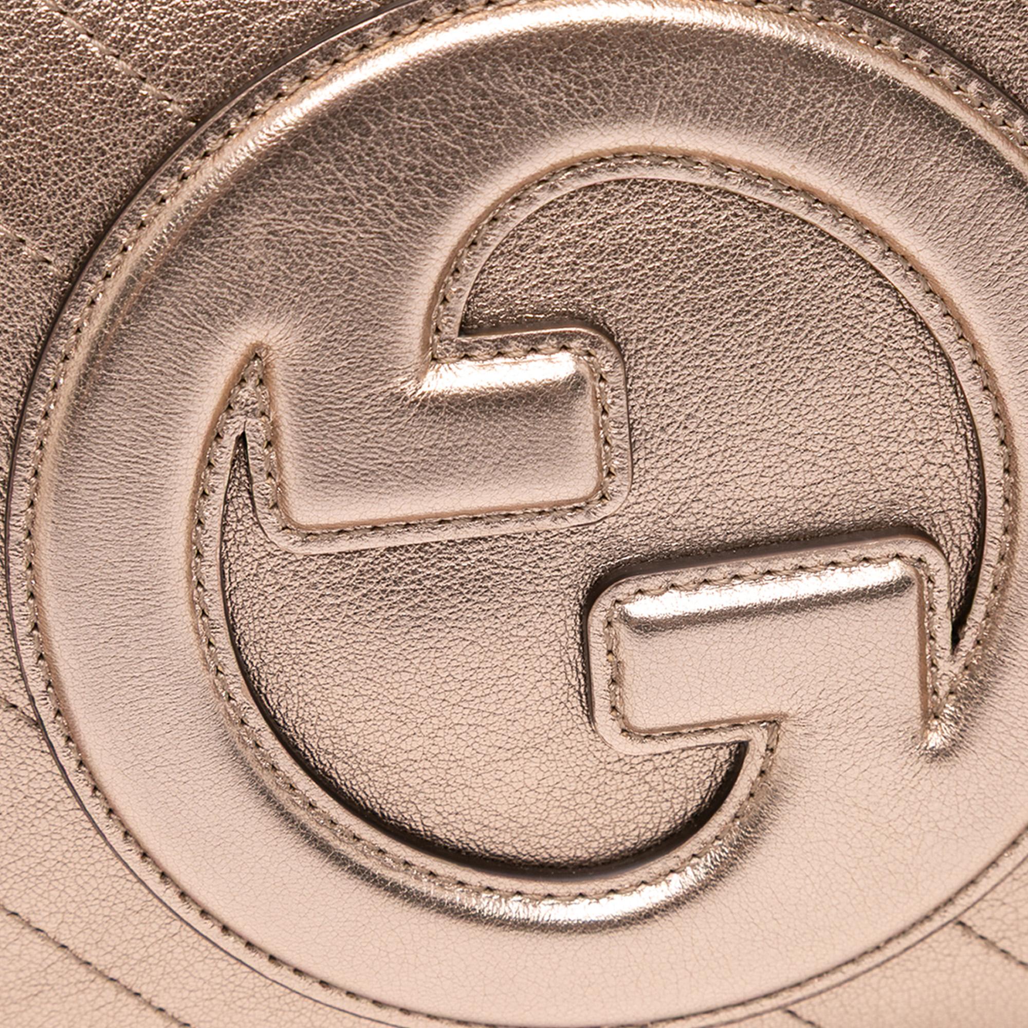 Gucci Small Metallic Calfskin Blondie Crossbody