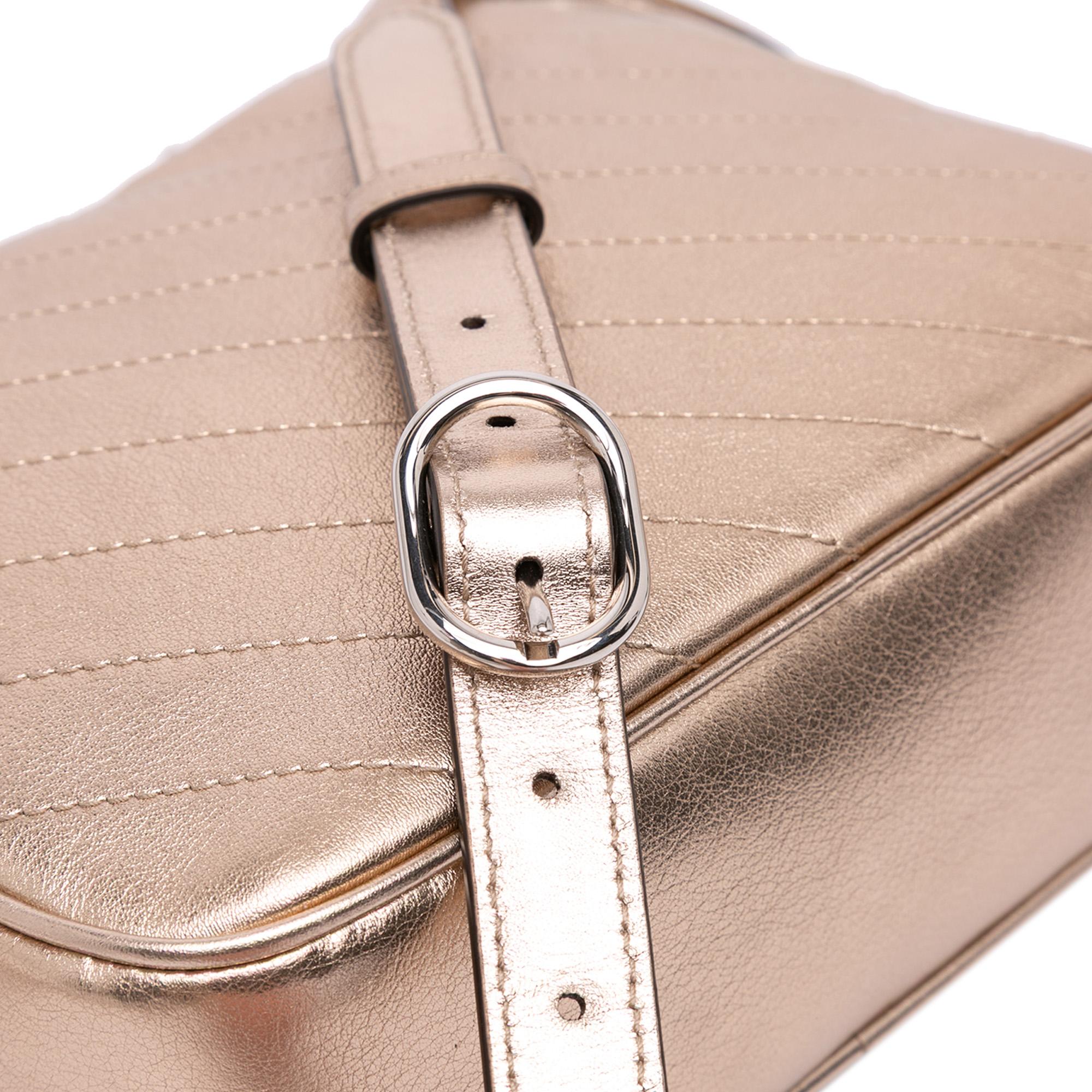 Gucci Small Metallic Calfskin Blondie Crossbody