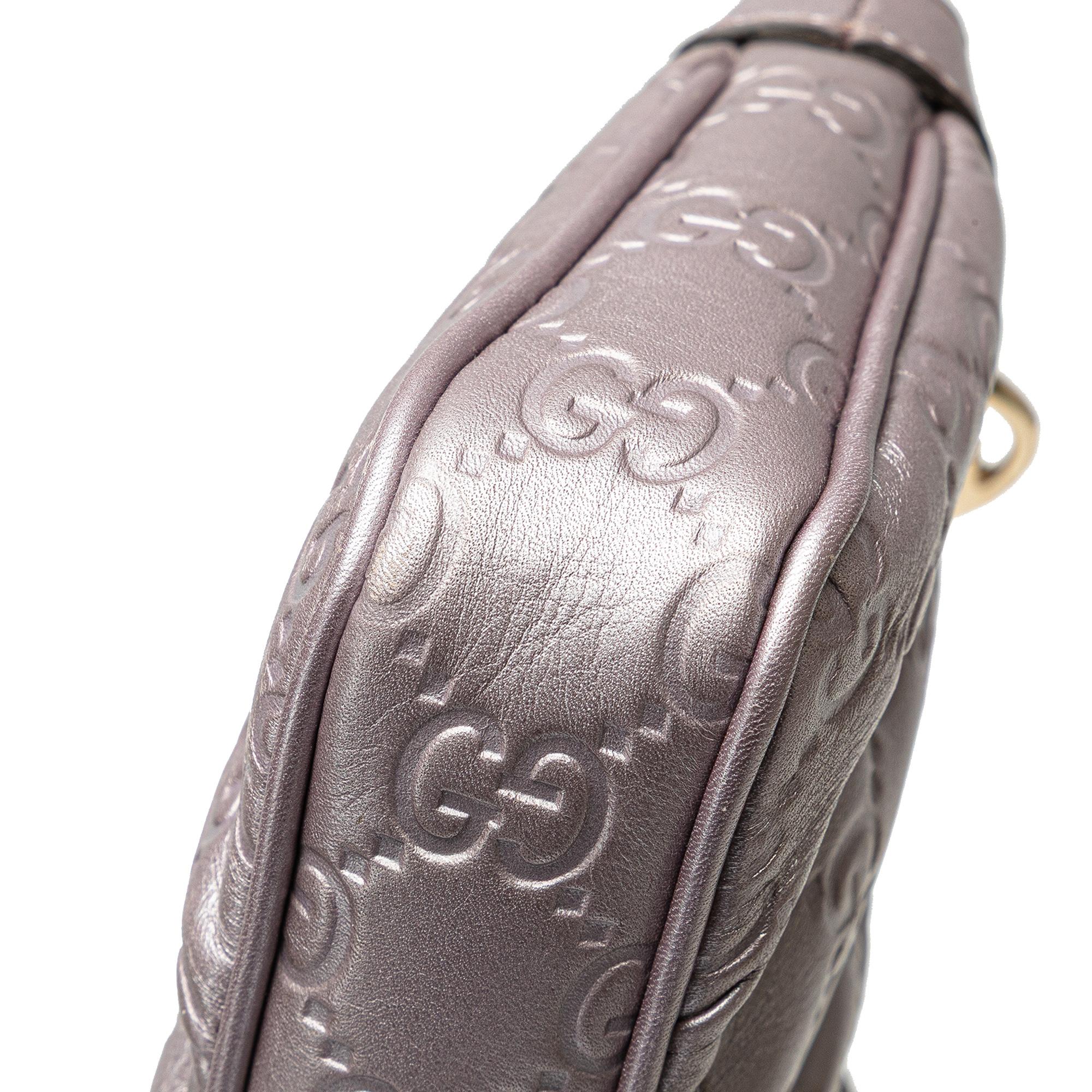 Gucci Small Metallic Guccissima Lovely Crossbody