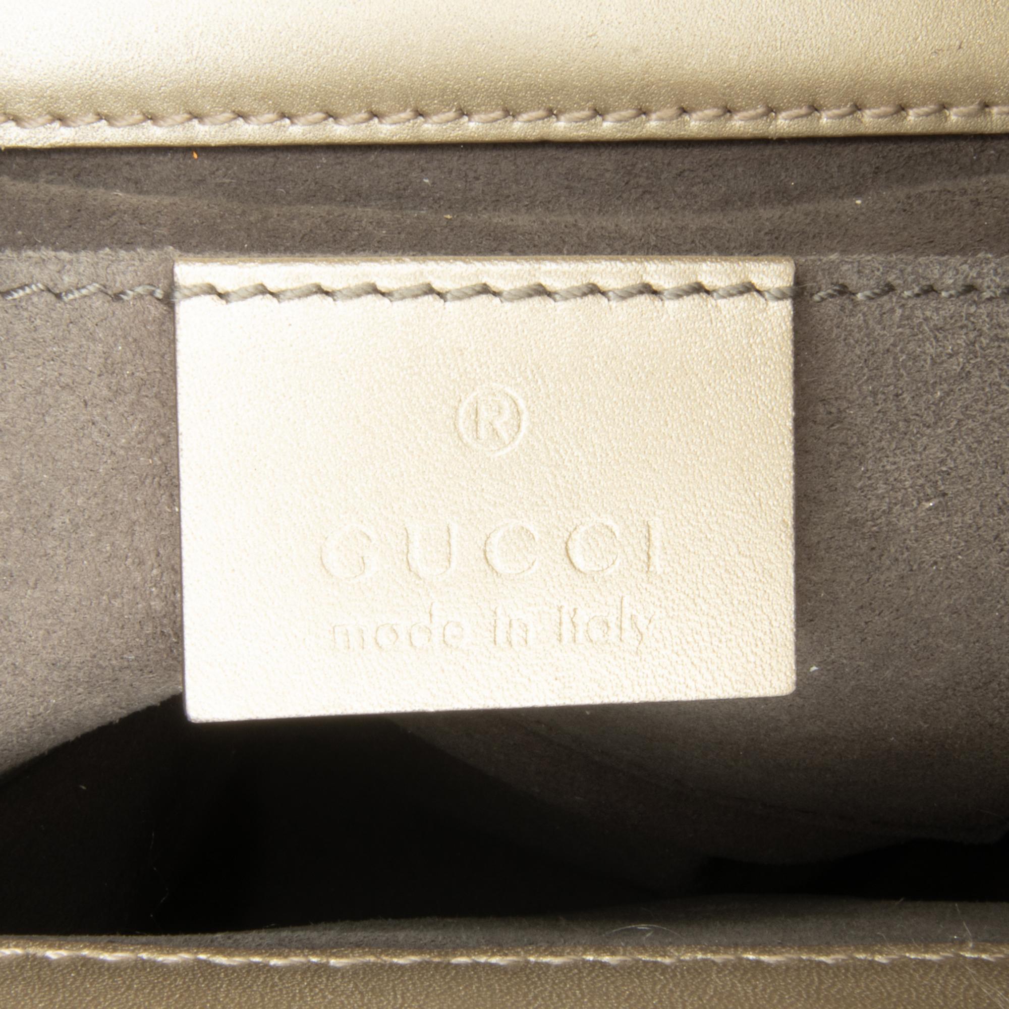 Gucci Small Metallic Padlock Crossbody (SHG-Vd4R6T)
