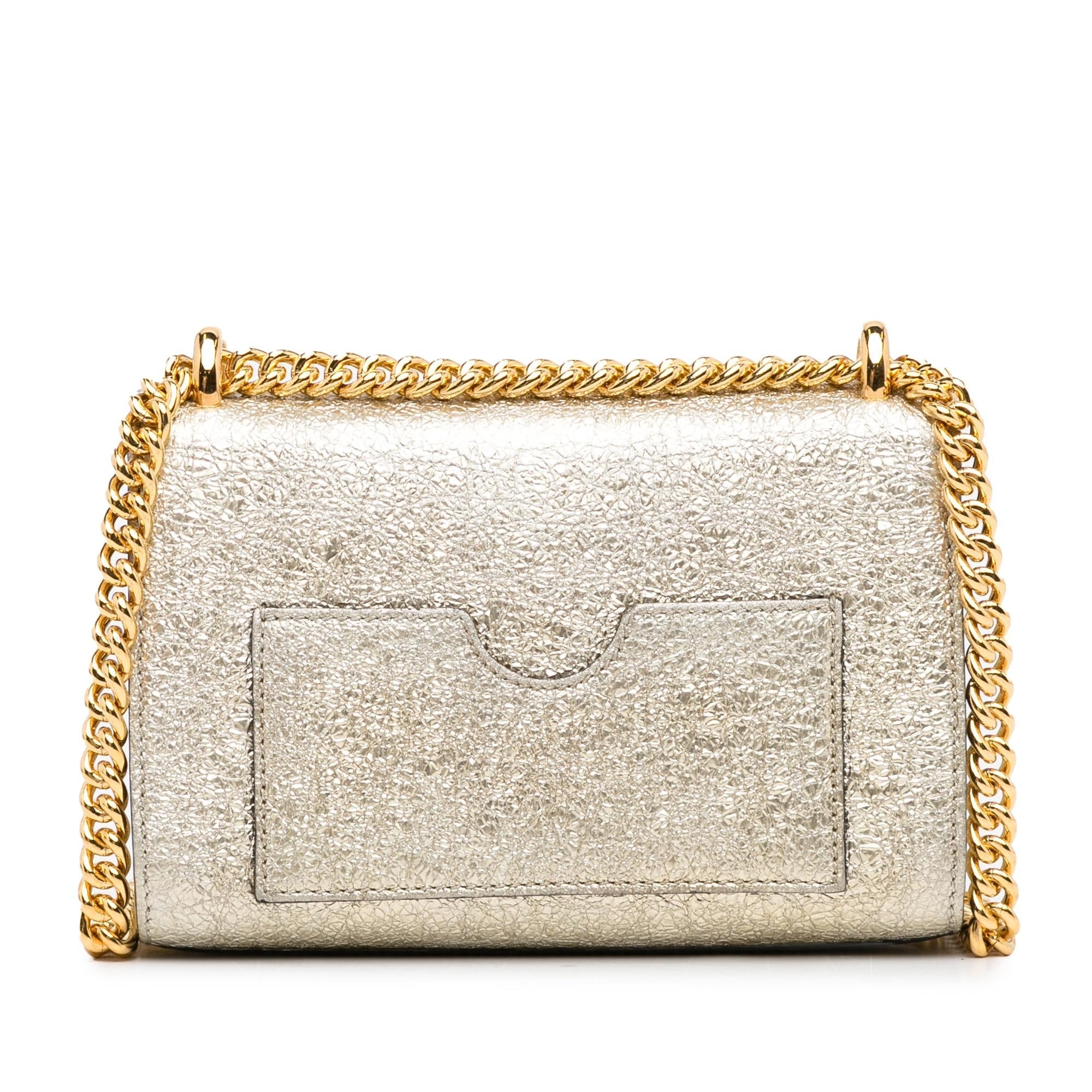 Gucci Small Metallic Padlock Crossbody (SHG-Vd4R6T)