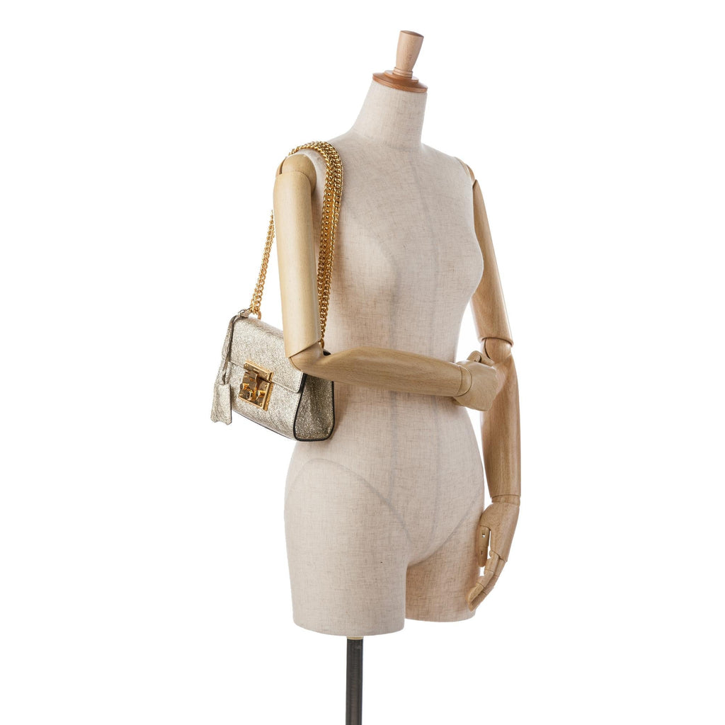 Gucci Small Metallic Padlock Crossbody (SHG-Vd4R6T)