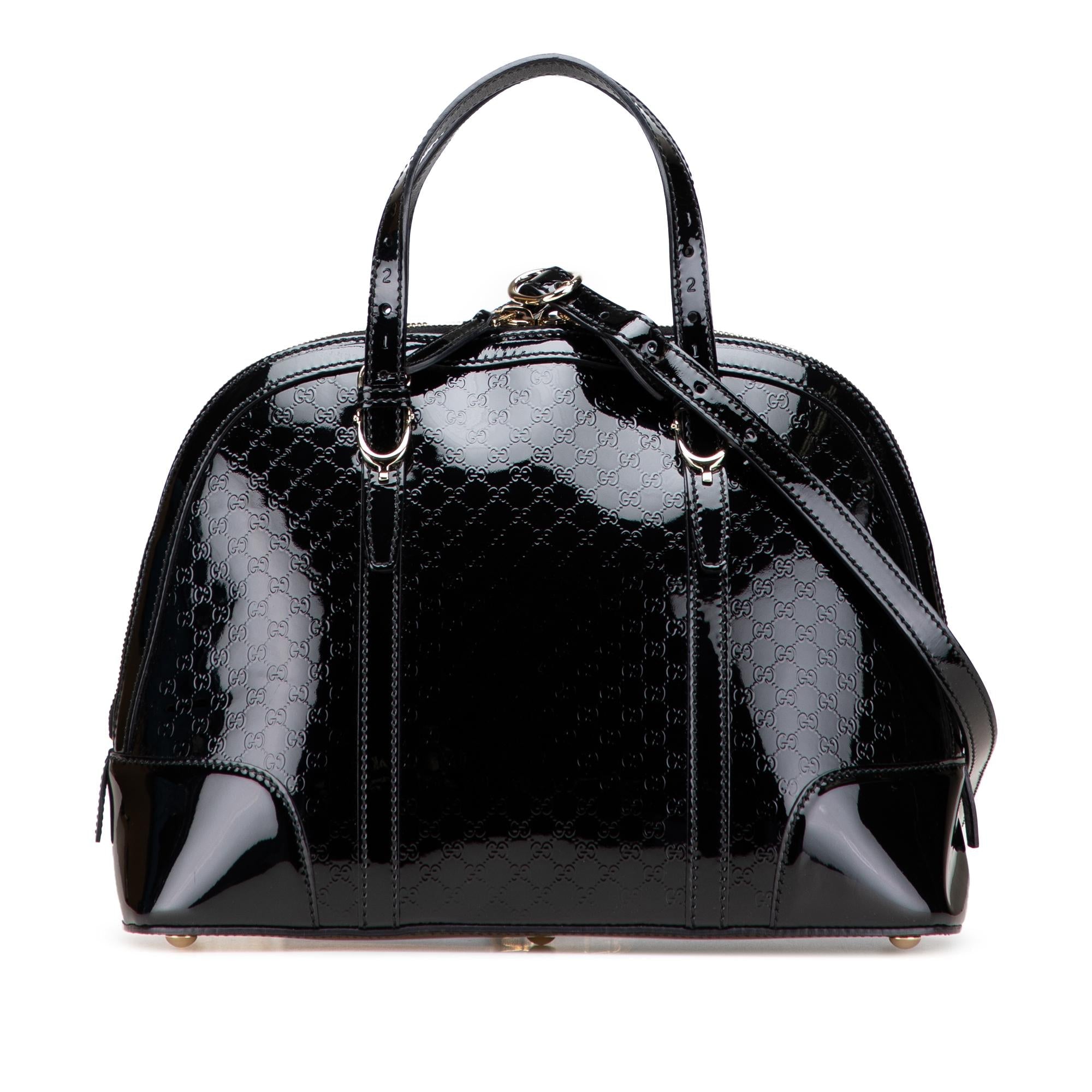 Gucci Small Microguccissima Patent Nice Satchel