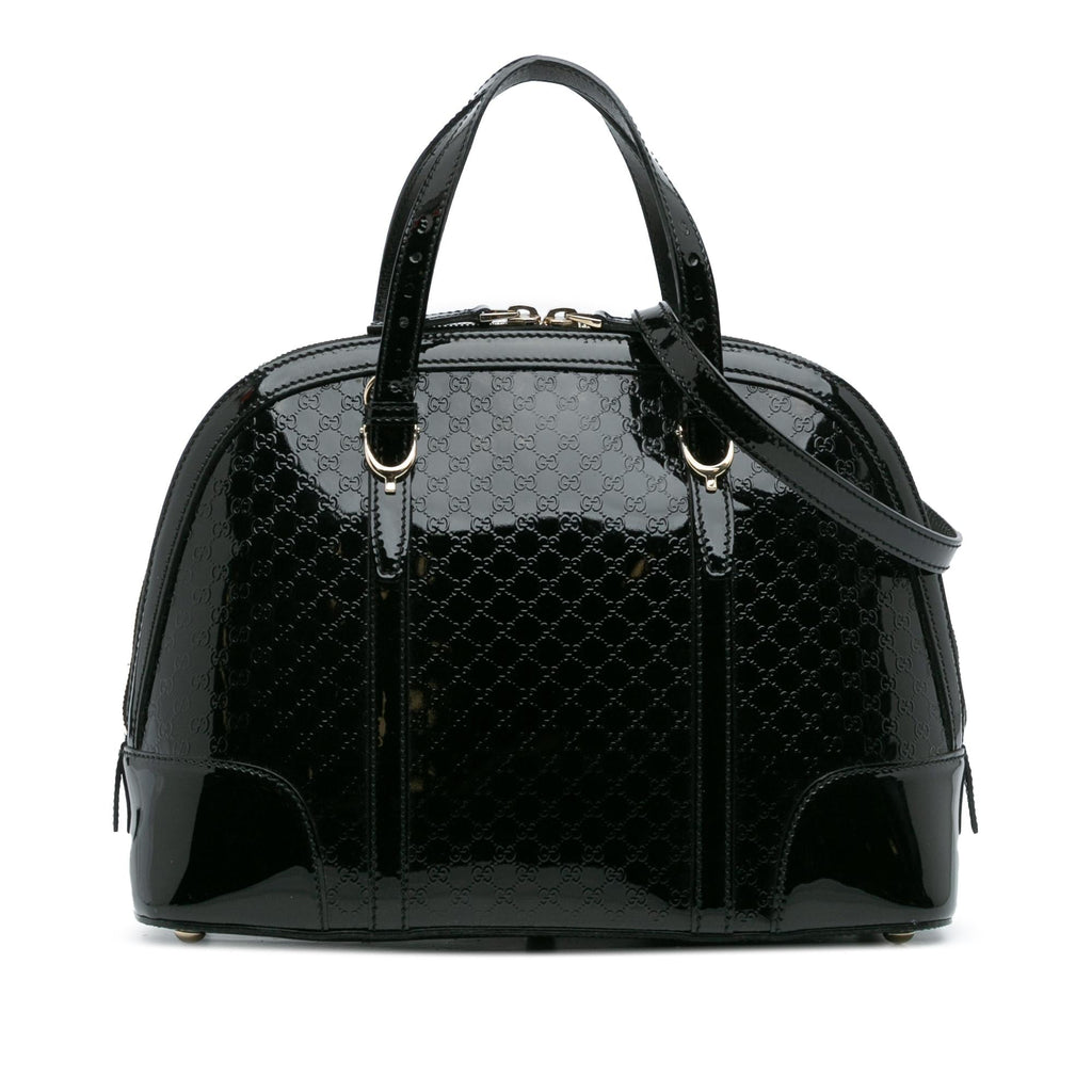 Gucci Small Microguccissima PatLBt Nice Satchel