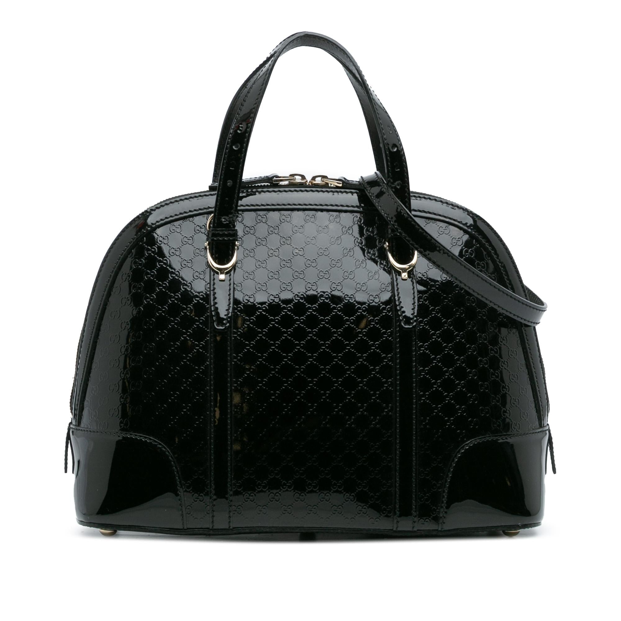 Gucci Small Microguccissima PatLBt Nice Satchel