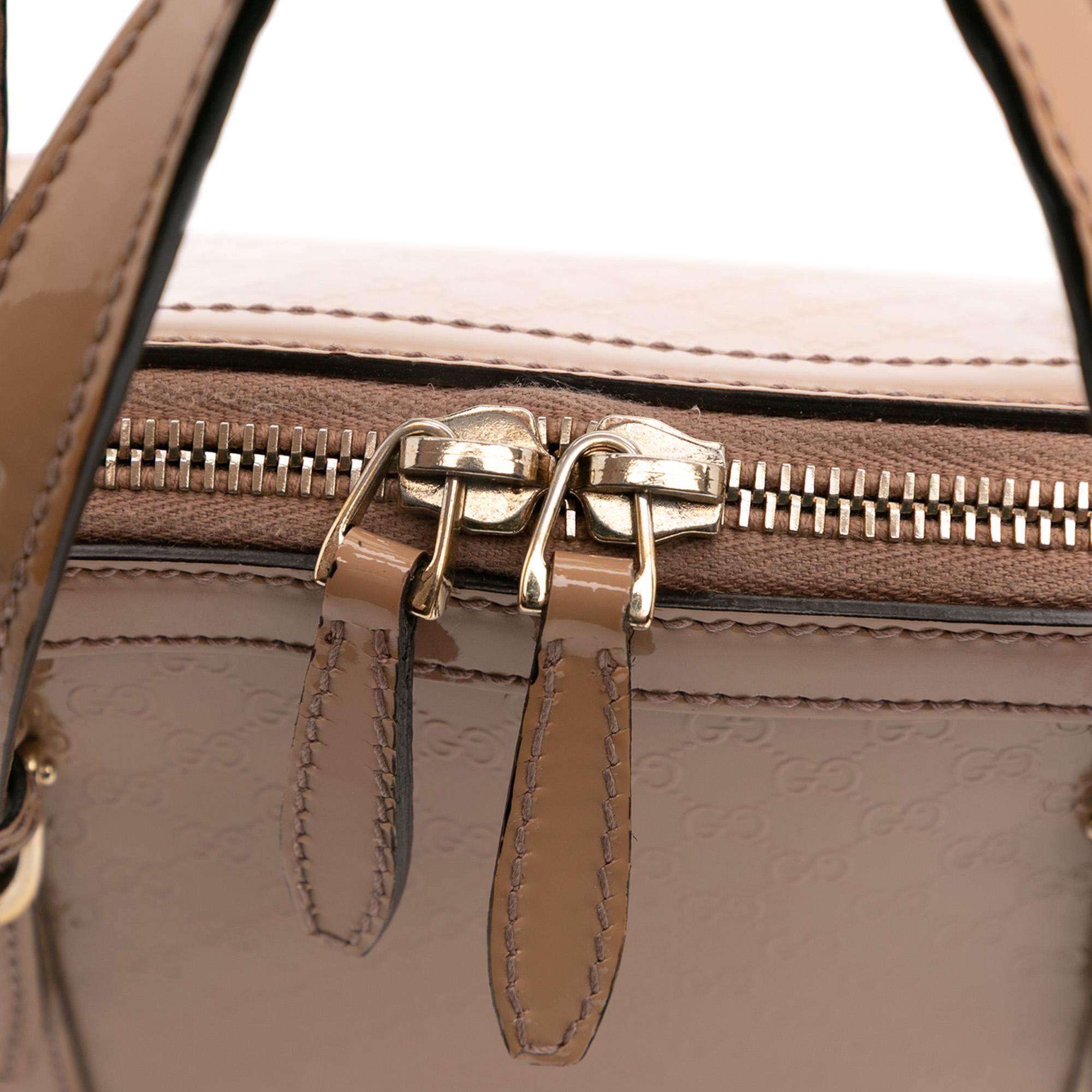 Gucci Small Microguccissima PatLBt Nice Satchel