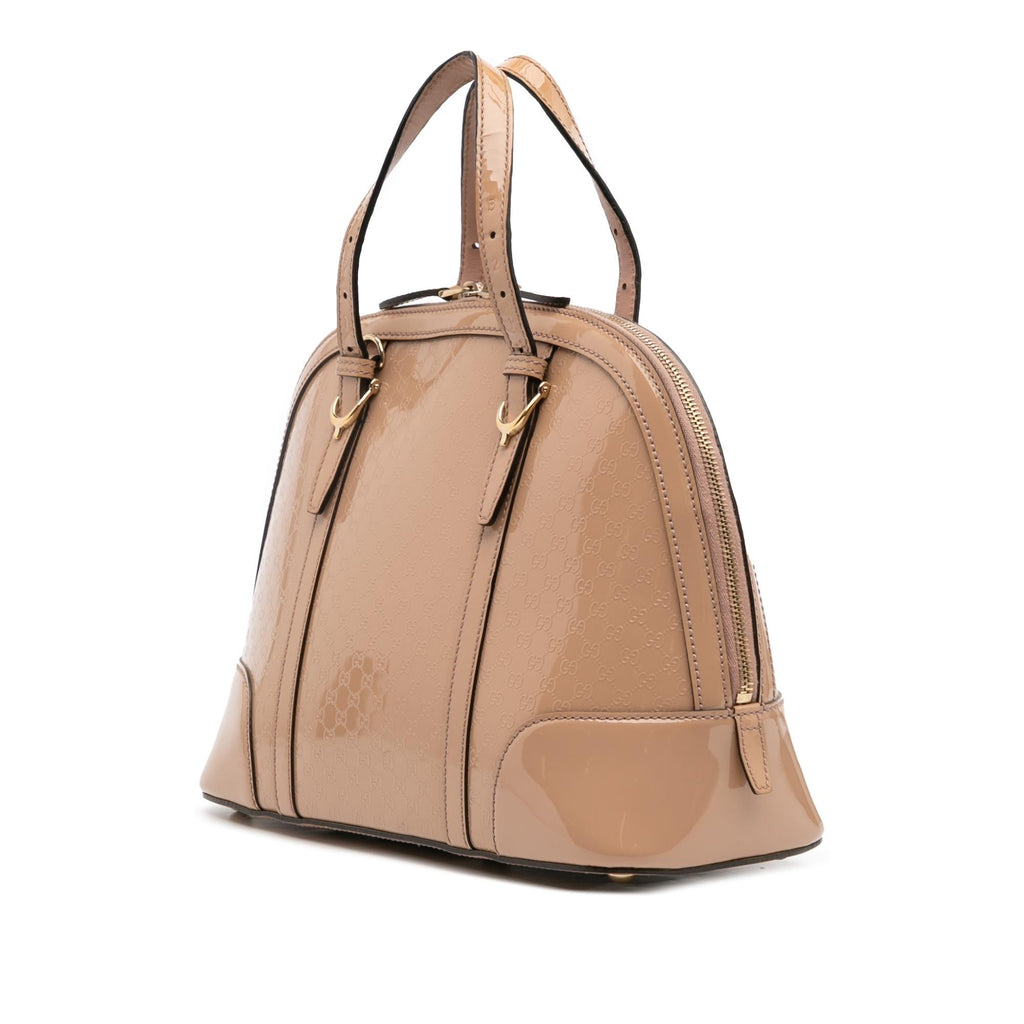 Gucci Small Microguccissima PatLBt Nice Satchel