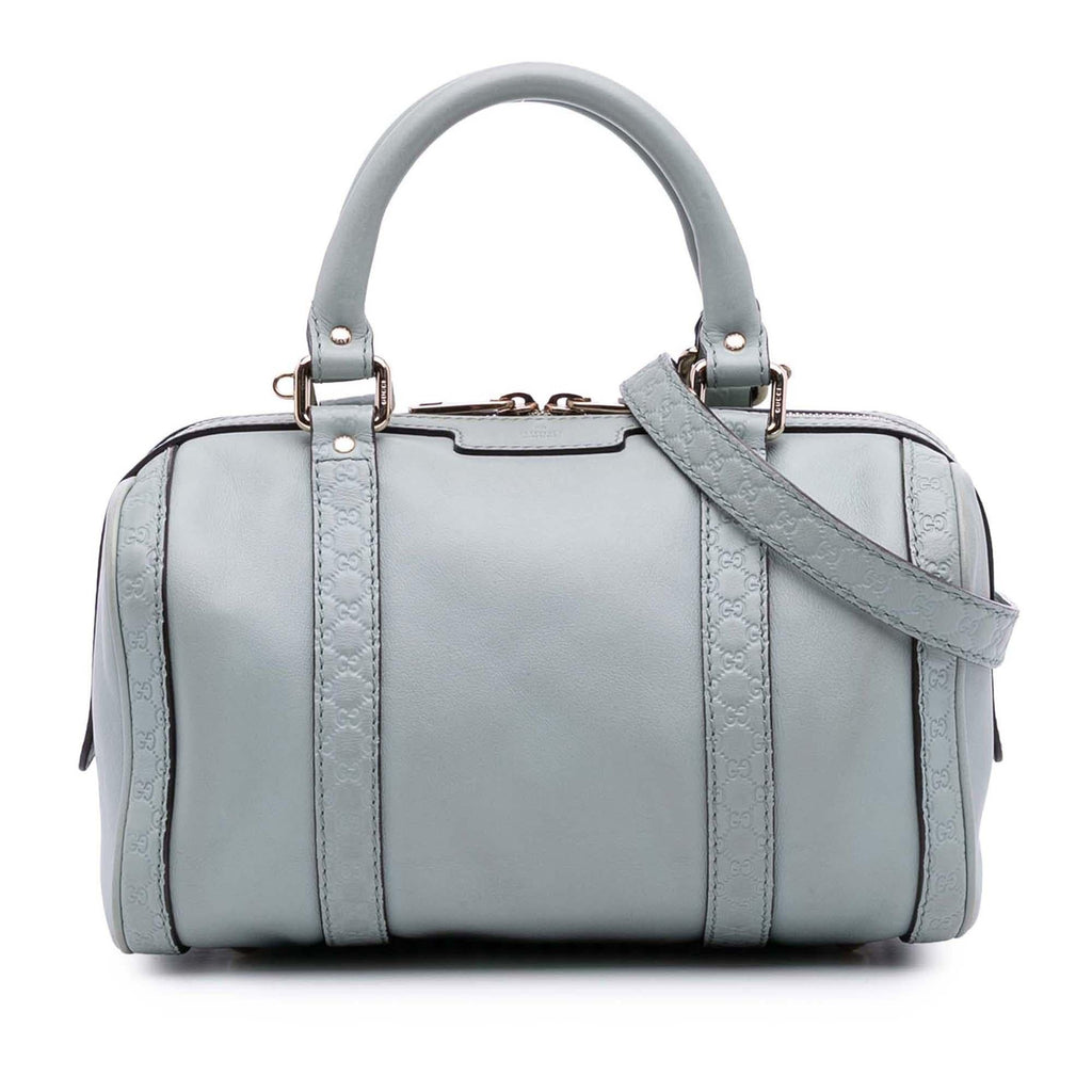 Gucci Small Microguccissima Trimmed Leather Joy Boston Bag