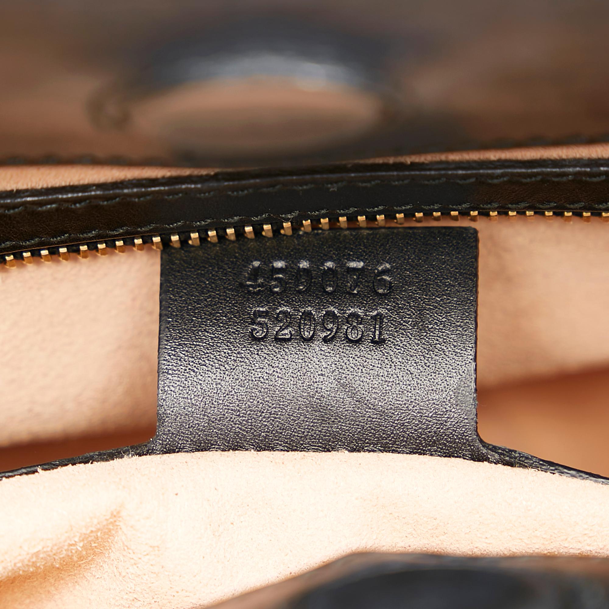 Gucci Small Nymphaea Bamboo Satchel (SHG-36983)