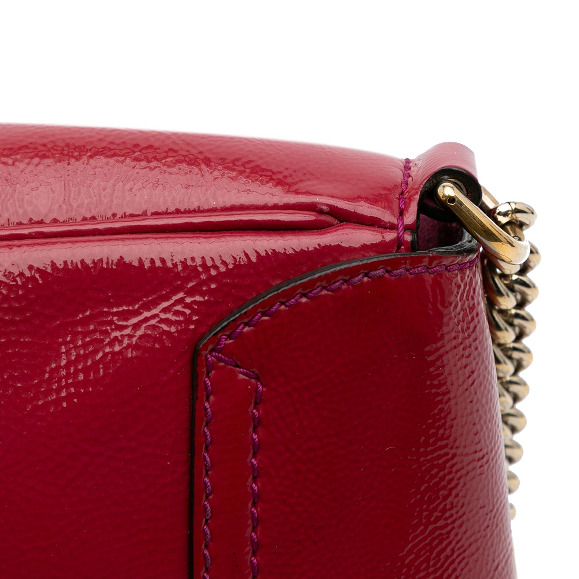 Gucci Small PatLBt Soho Chain Flap Crossbody