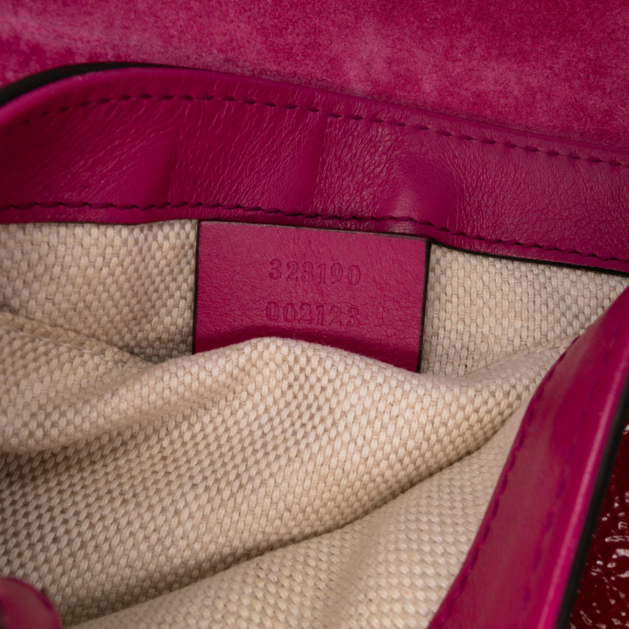 Gucci Small PatLBt Soho Chain Flap Crossbody