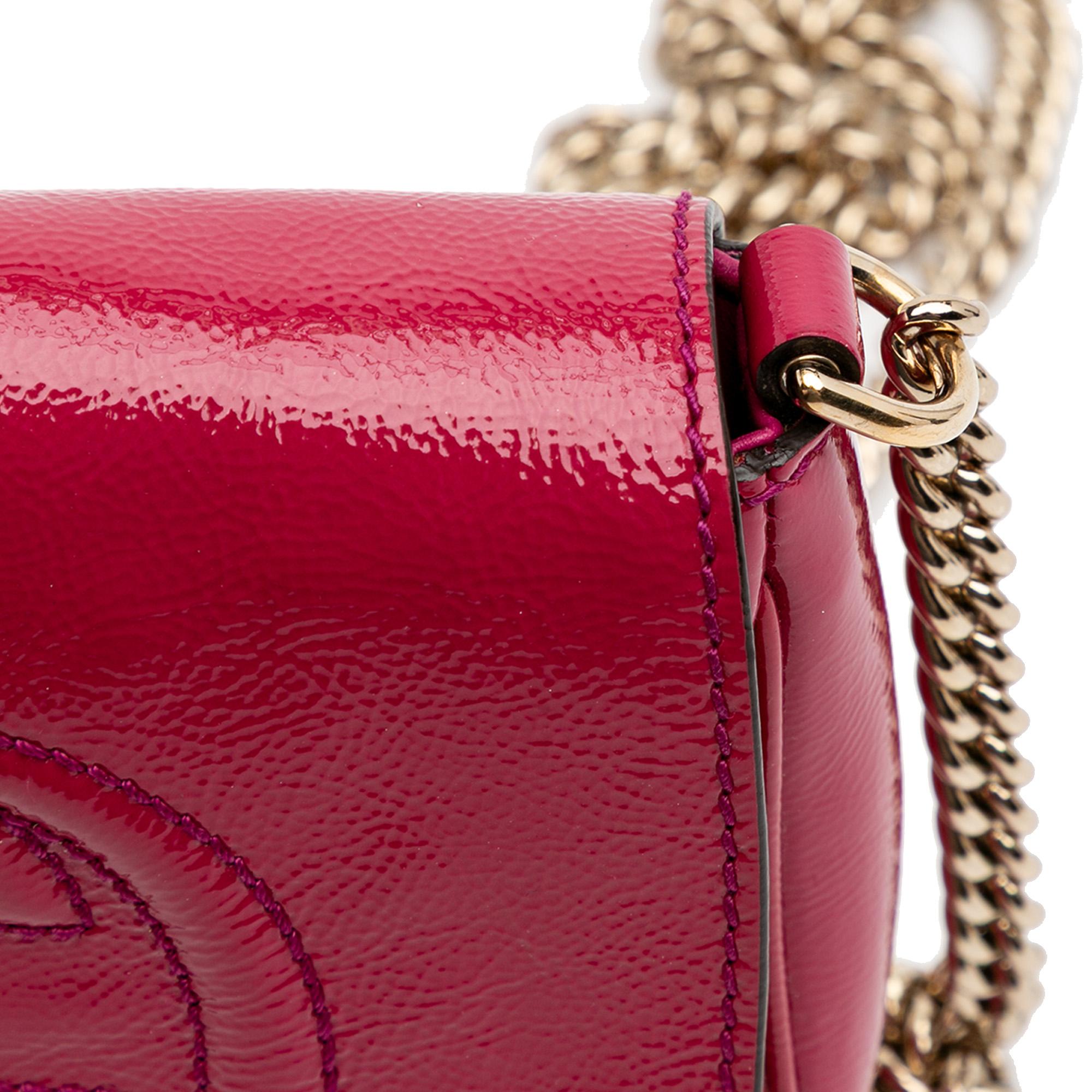Gucci Small PatLBt Soho Chain Flap Crossbody