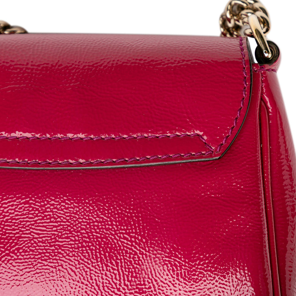 Gucci Small PatLBt Soho Chain Flap Crossbody
