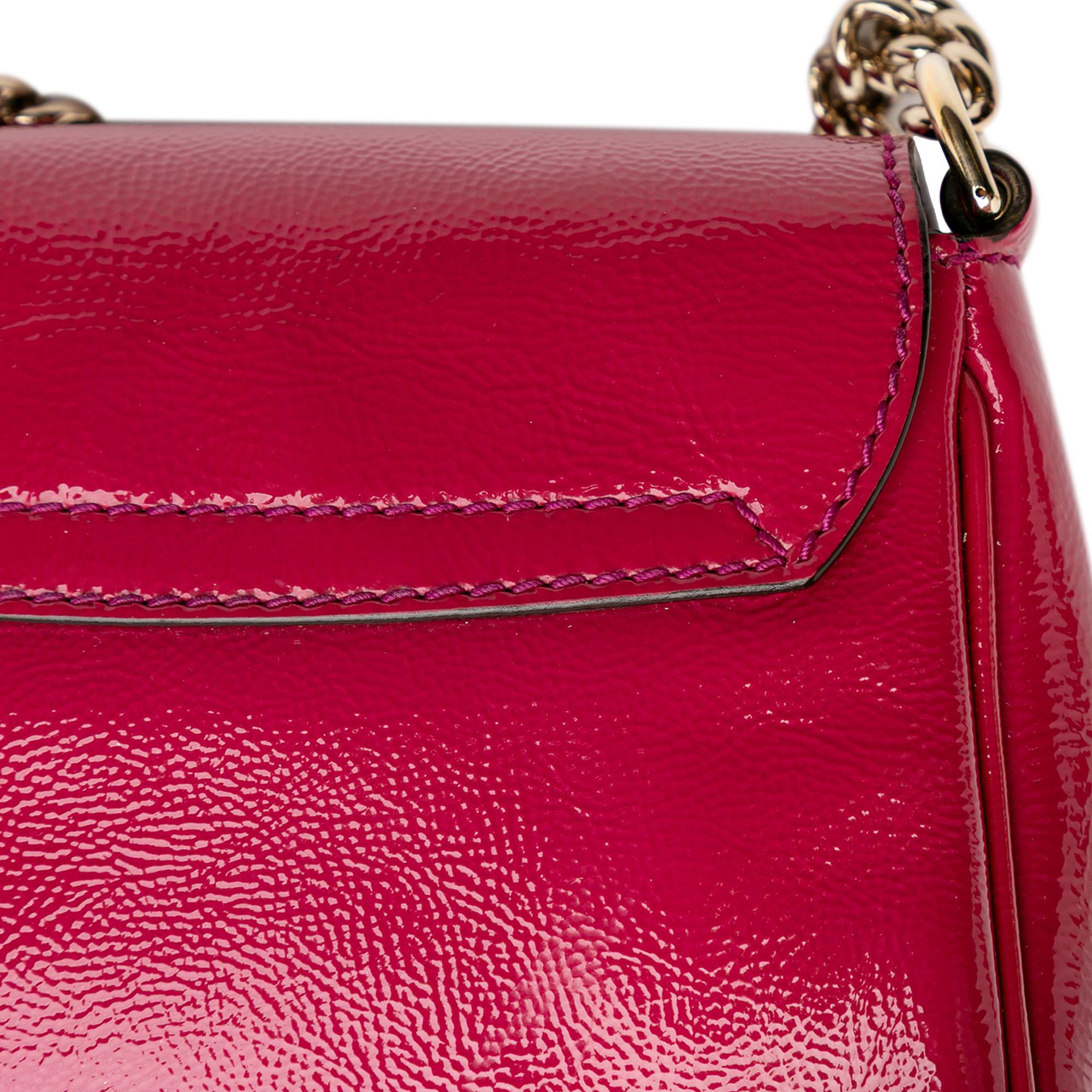 Gucci Small PatLBt Soho Chain Flap Crossbody