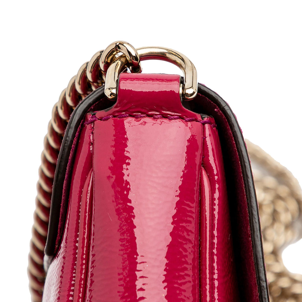 Gucci Small PatLBt Soho Chain Flap Crossbody