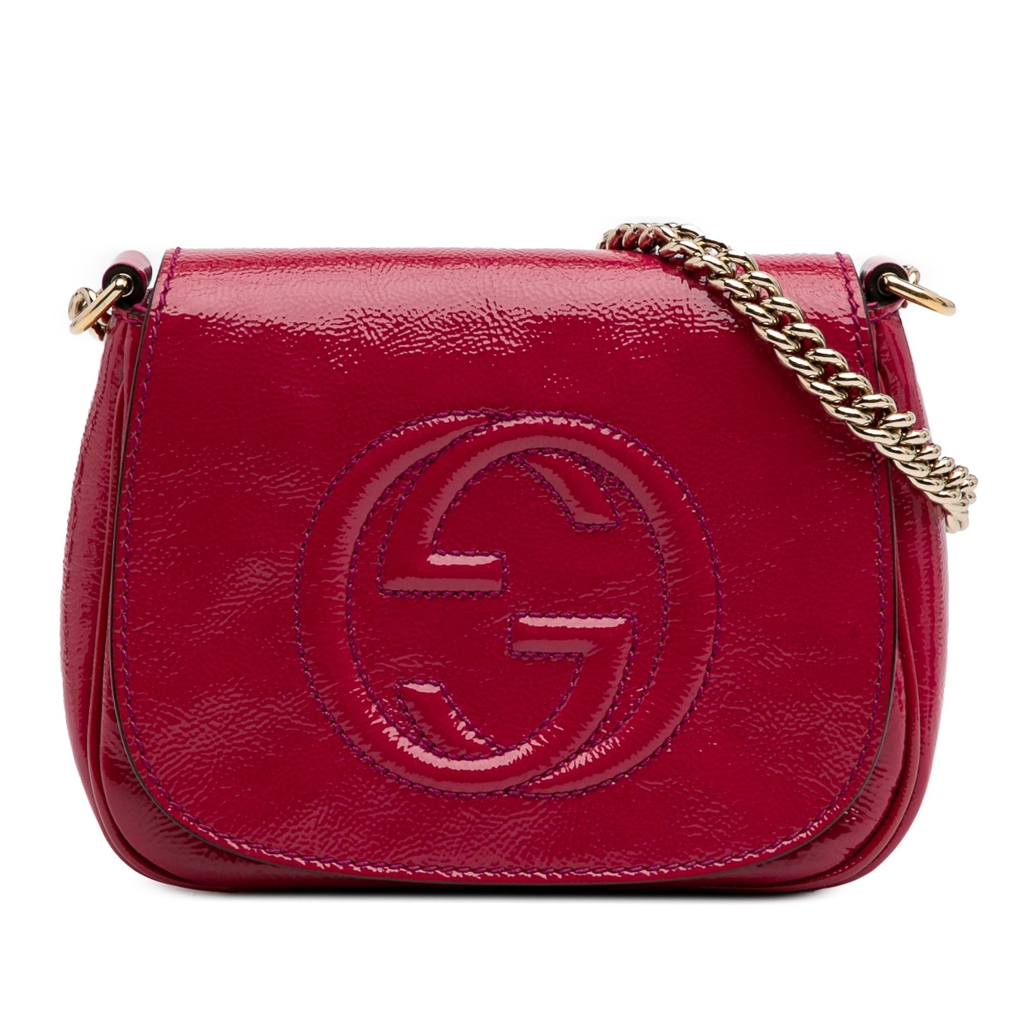Gucci Small PatLBt Soho Chain Flap Crossbody