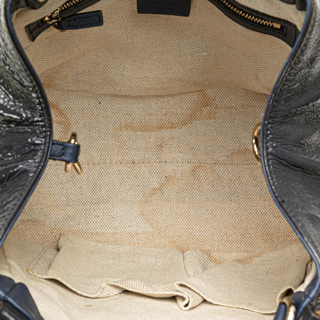 Gucci Small PatLBt Soho Satchel
