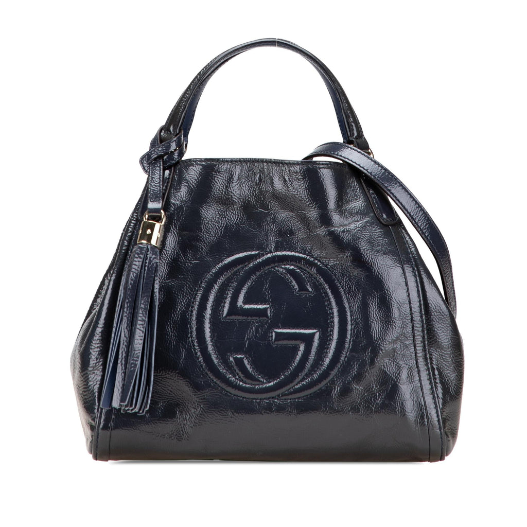 Gucci Small PatLBt Soho Satchel