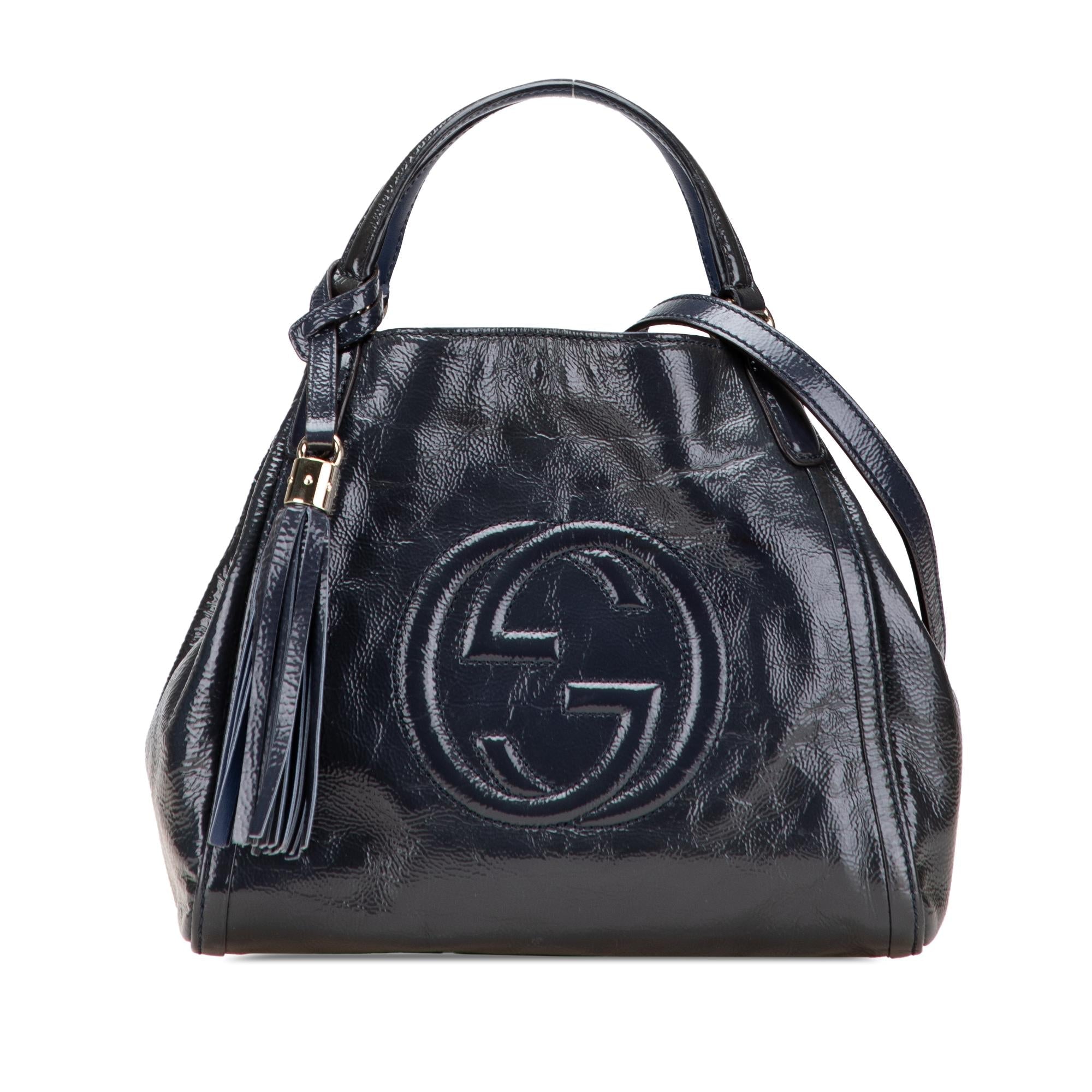 Gucci Small PatLBt Soho Satchel