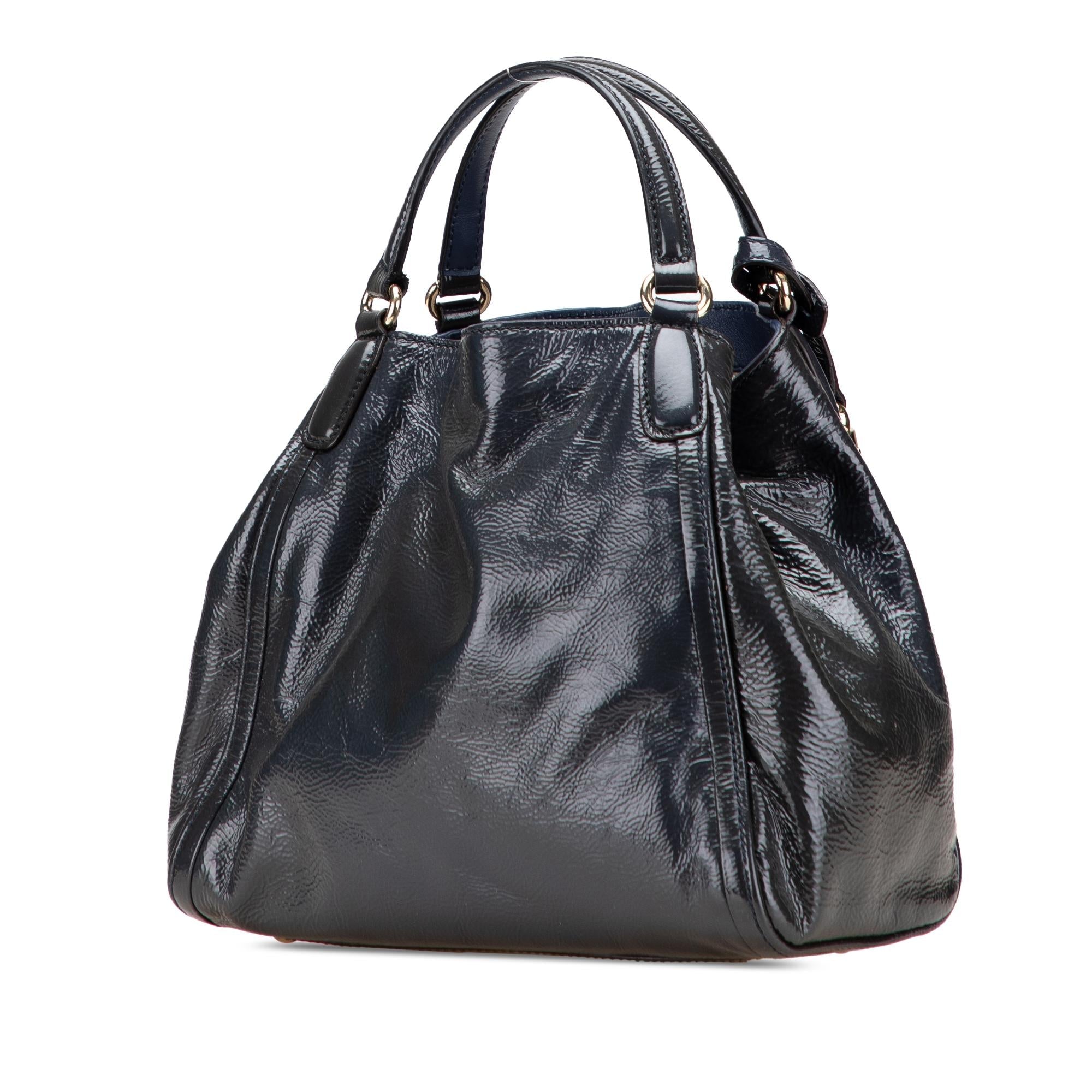 Gucci Small PatLBt Soho Satchel