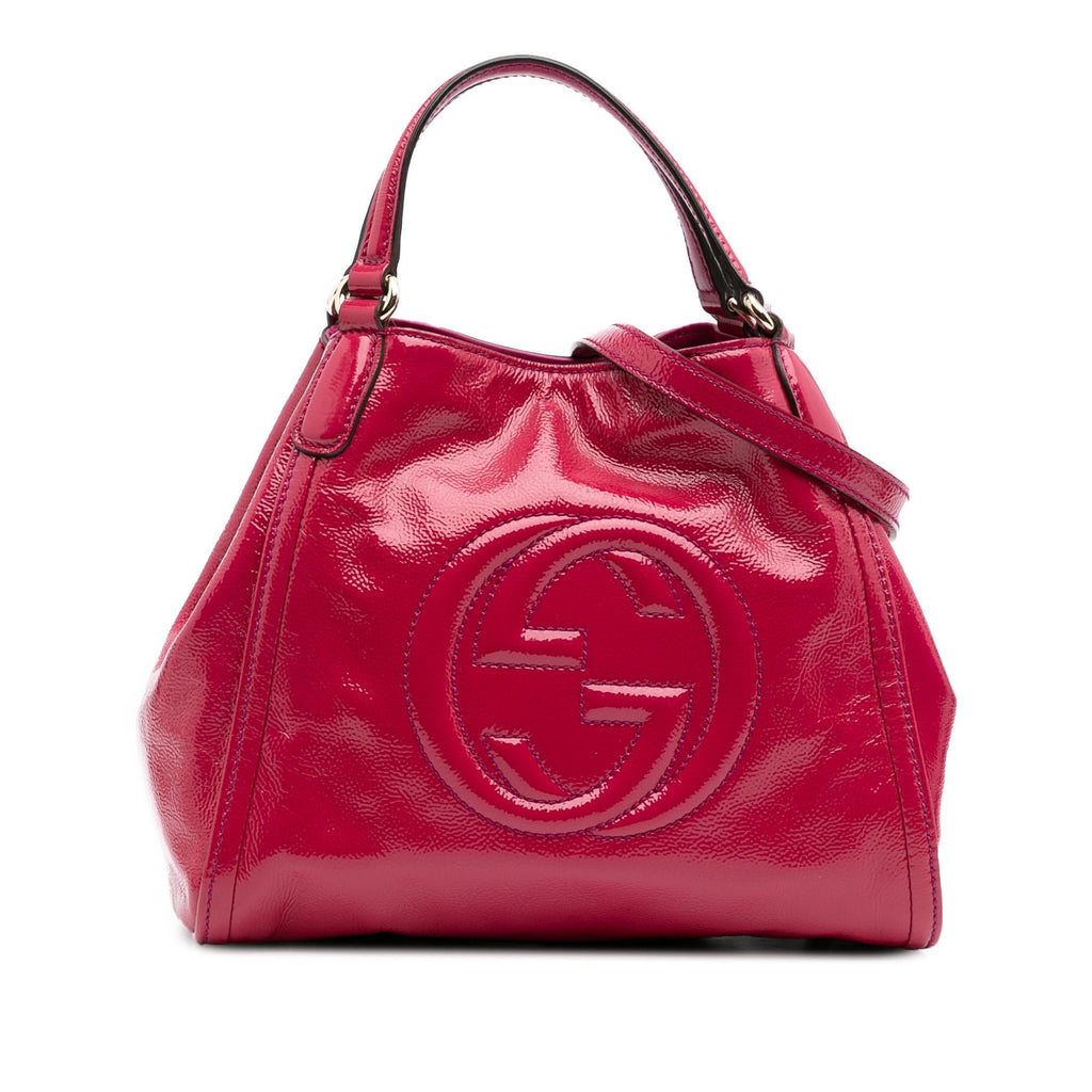Gucci Small PatLBt Soho Satchel