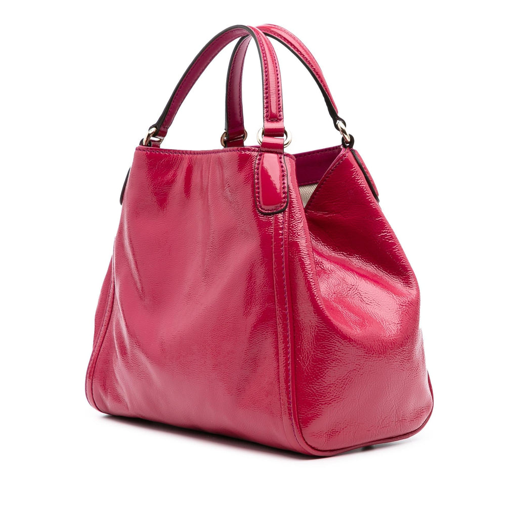 Gucci Small PatLBt Soho Satchel