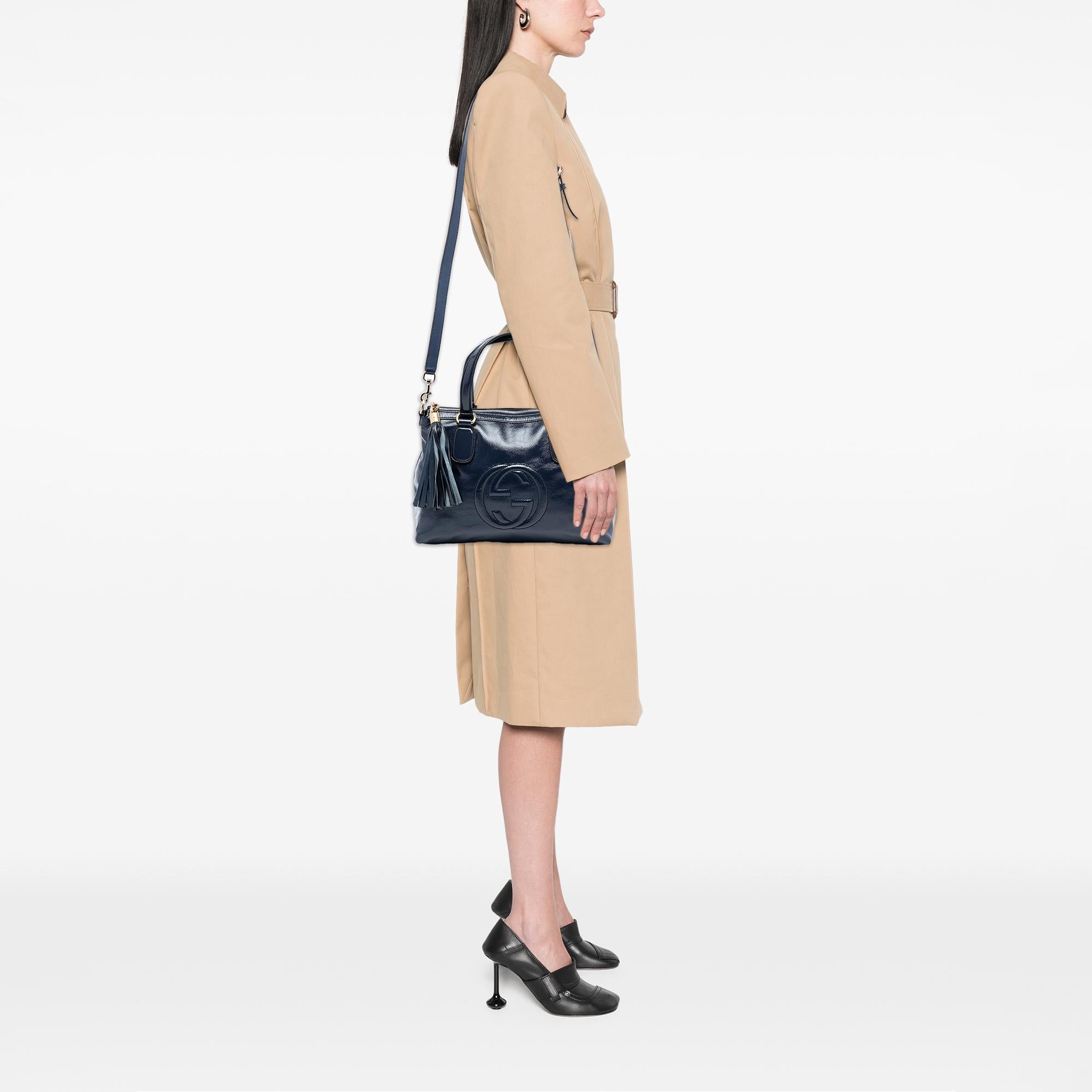 Gucci Small PatLBt Soho Working Satchel