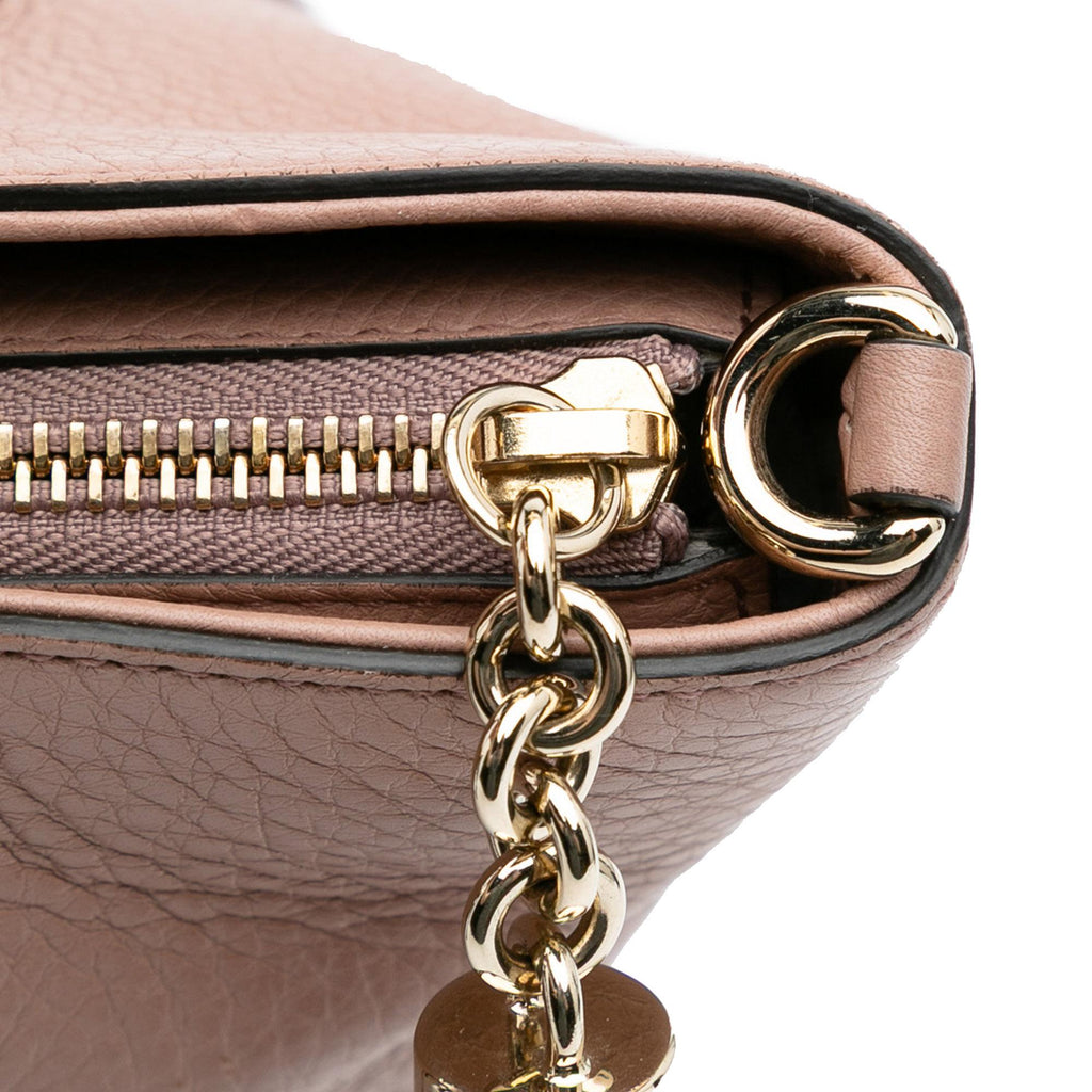 Gucci Small Pebbled Leather Soho Cellarius Satchel