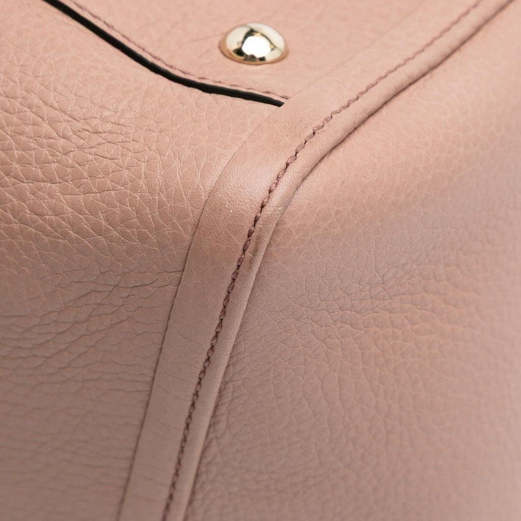 Gucci Small Pebbled Leather Soho Cellarius Satchel