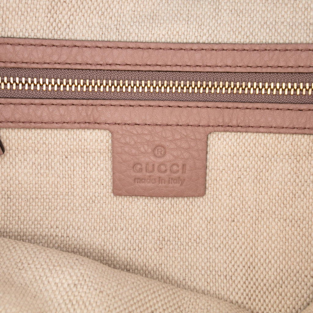 Gucci Small Pebbled Leather Soho Cellarius Satchel