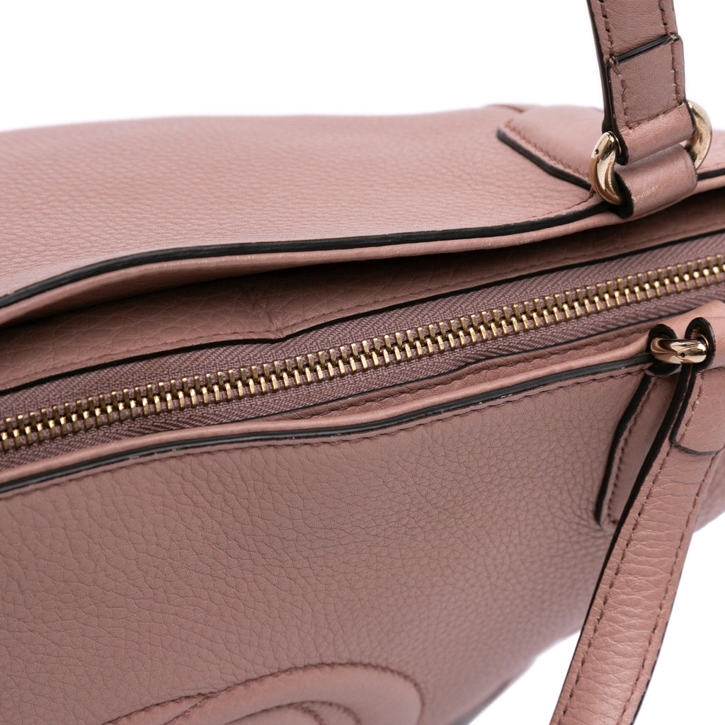 Gucci Small Pebbled Leather Soho Cellarius Satchel