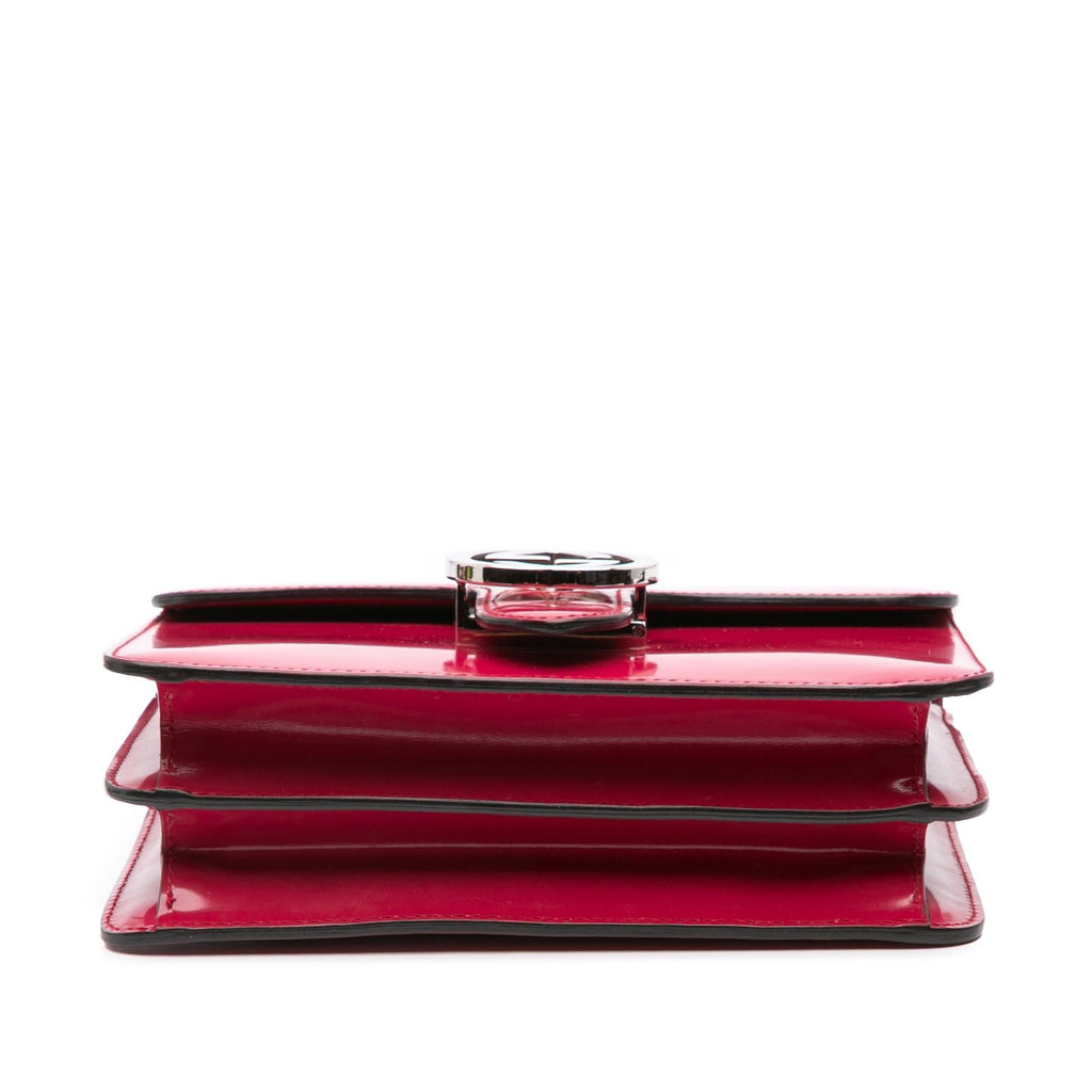 Gucci Small Polished Calfskin Interlocking G Dollar Crossbody