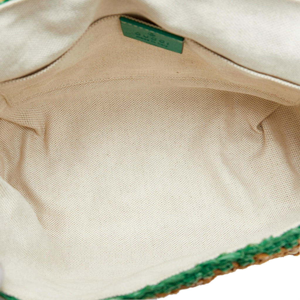 Gucci Small Raffia GG Marmont Crossbody