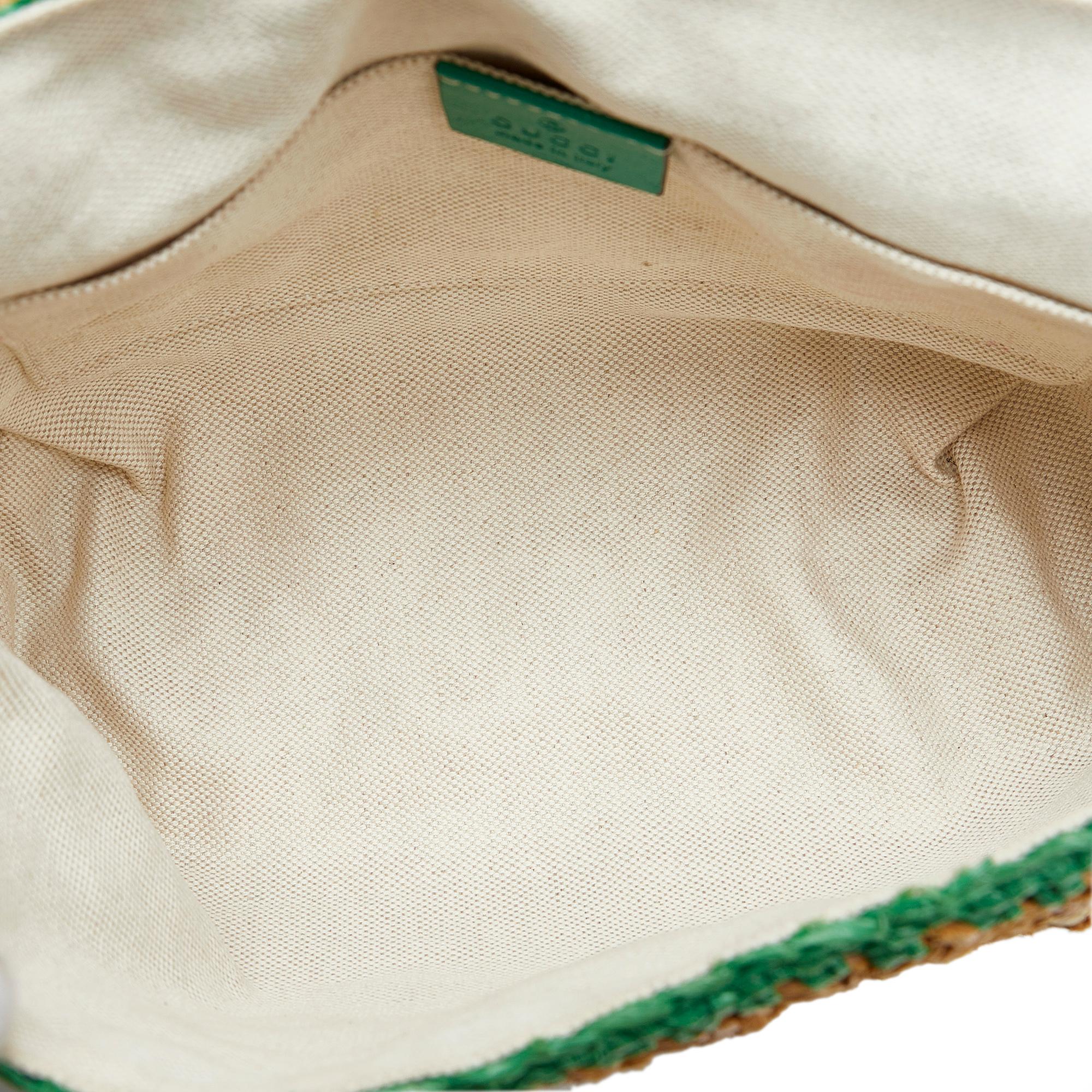 Gucci Small Raffia GG Marmont Crossbody