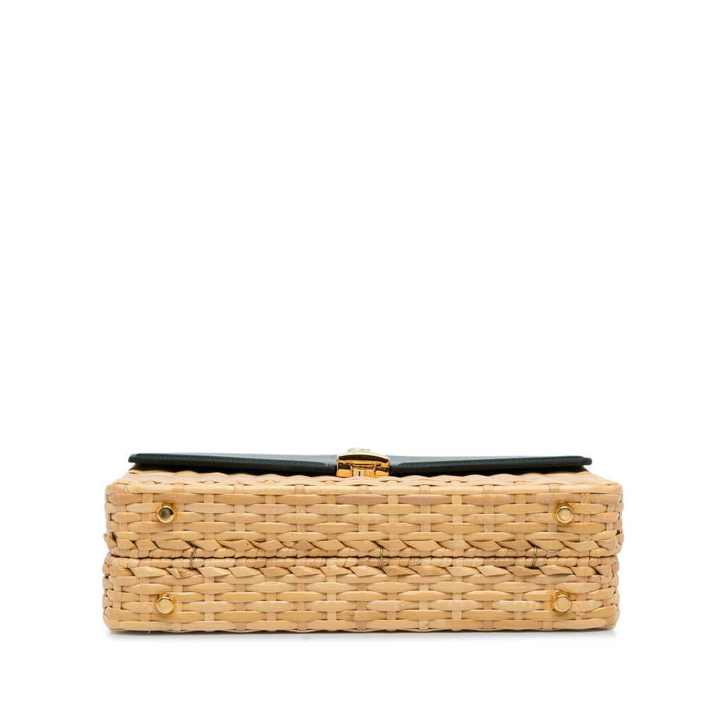 Gucci Small Sylvie Wicker Satchel (SHG-Wpjdzr)