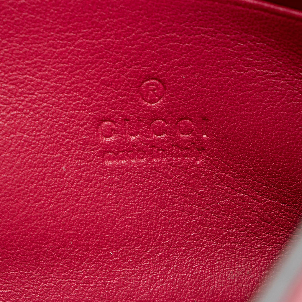 Gucci Smooth Calfskin Interlocking G Wallet on Strap (SHF-poz1cn)