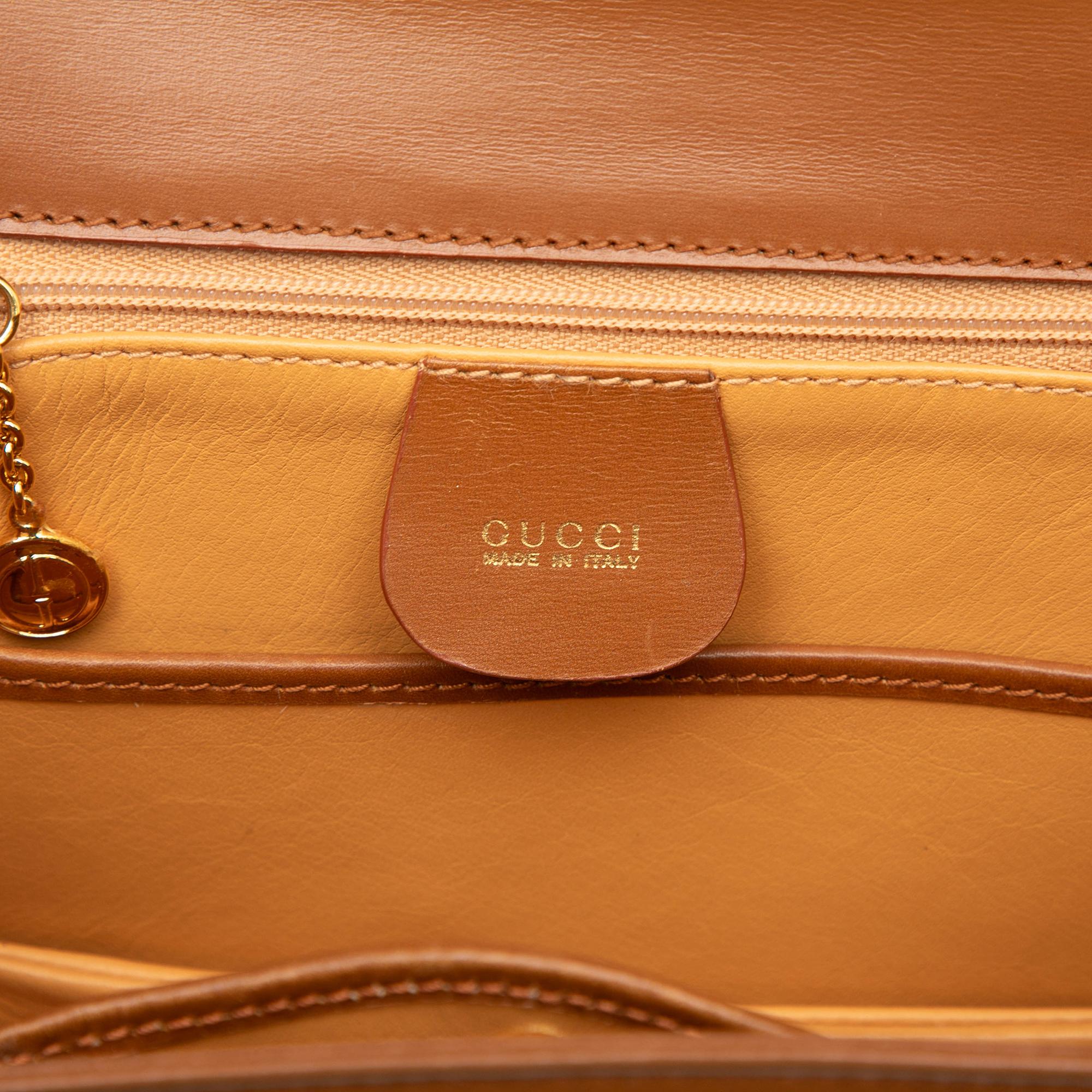 Gucci Smooth Calfskin Lady Lock Satchel