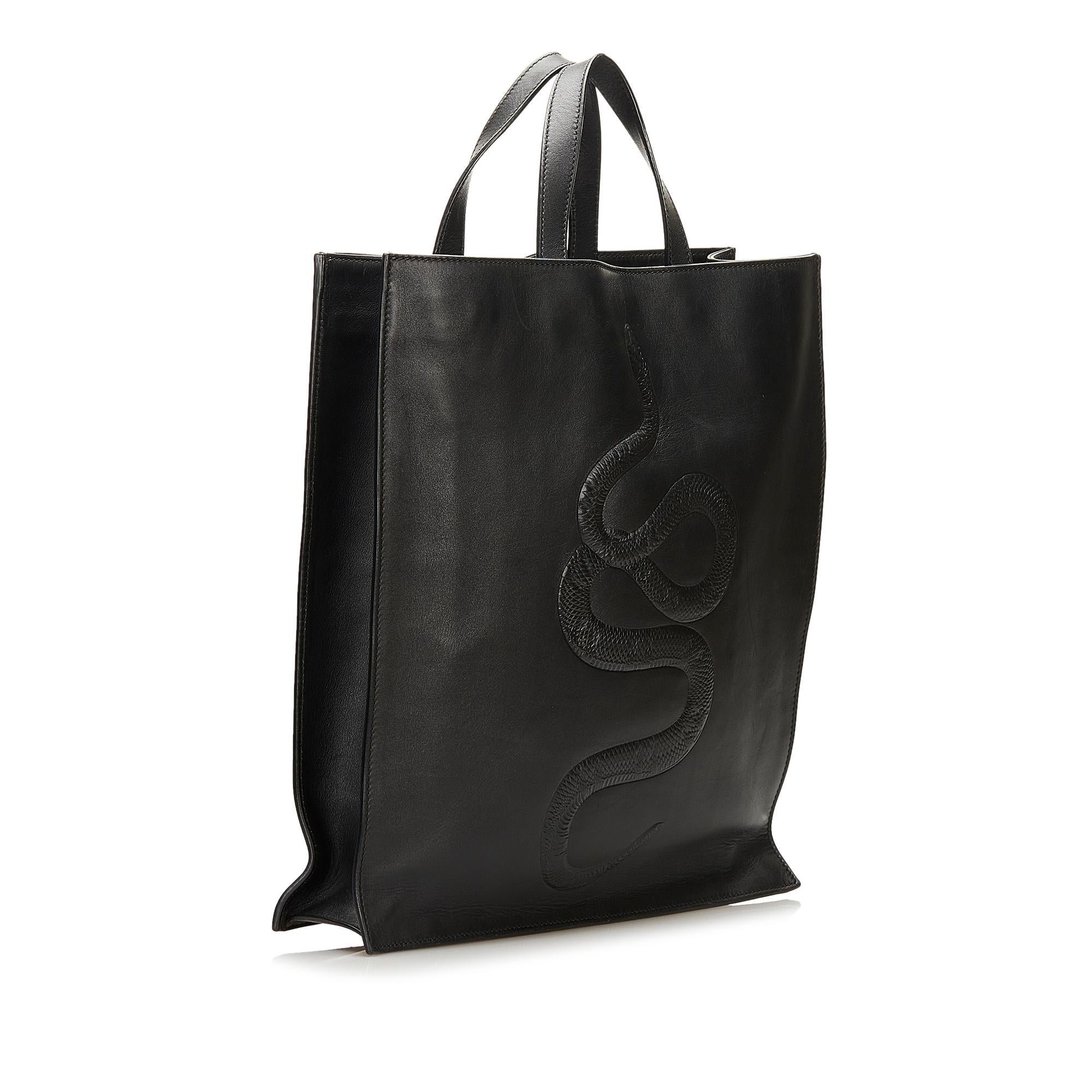 Gucci Snake Embossed Leather Bag (SHG-35956)