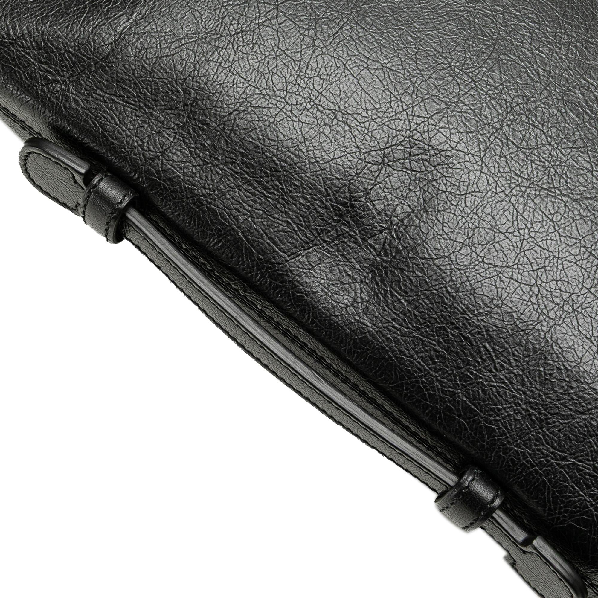Gucci Soft Leather Interlocking G Portfolio Business Bag