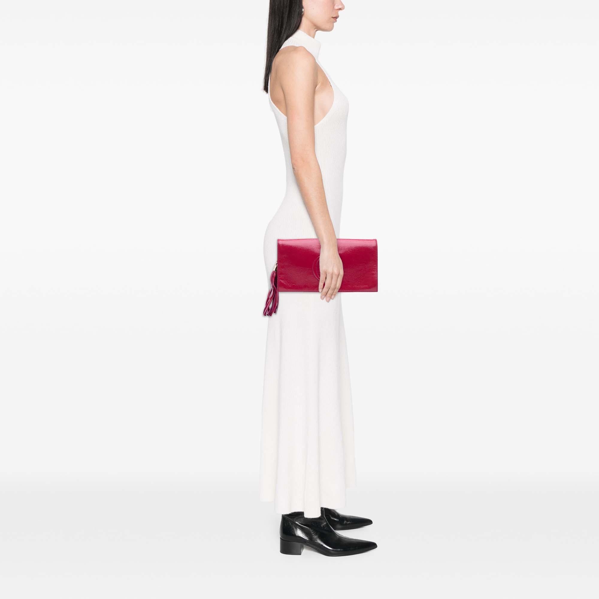 Gucci Soft PatLBt Soho Disco Clutch