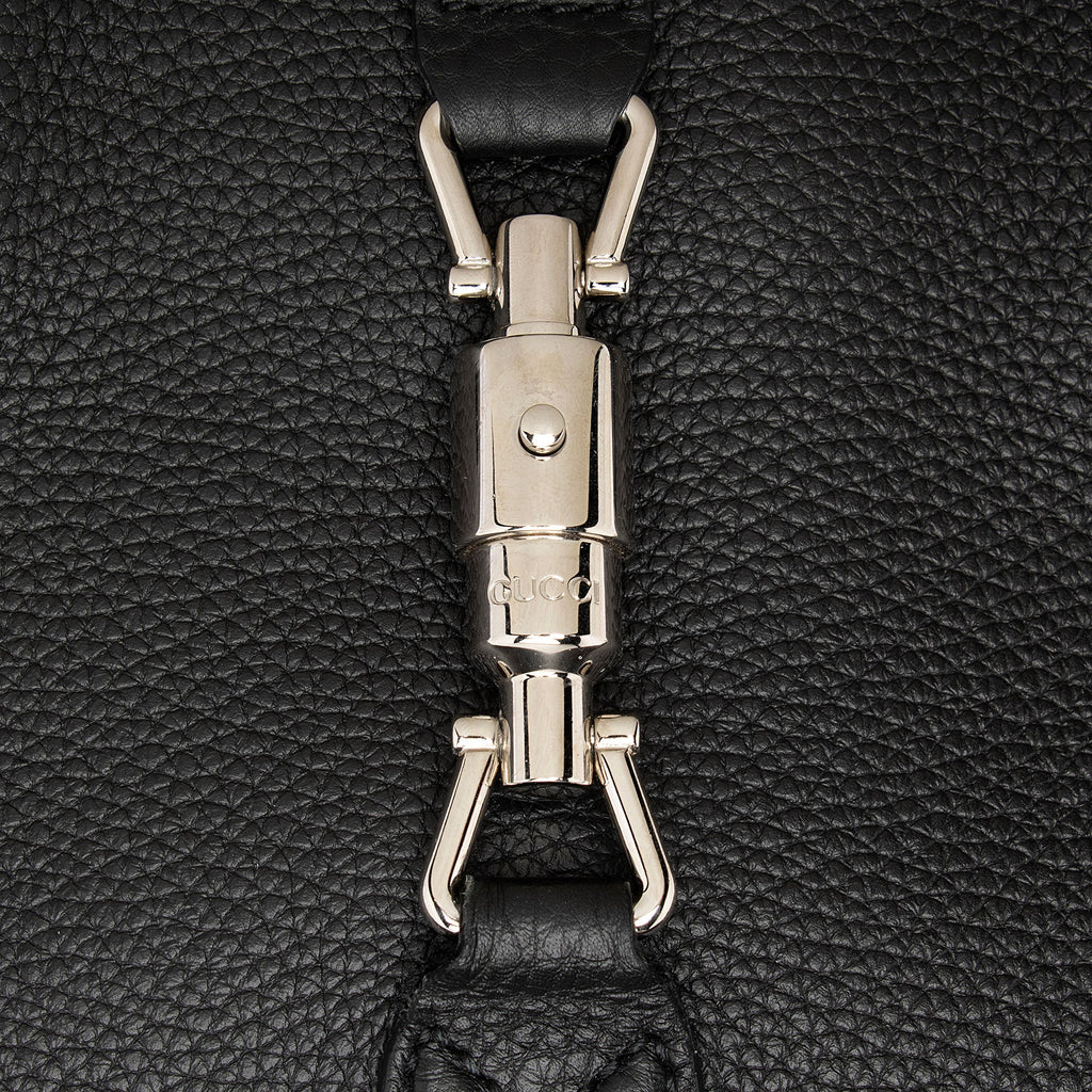 Gucci Soft Pebbled Leather Jackie Medium Tote - FINAL SALE (SHF-8Qshpx)