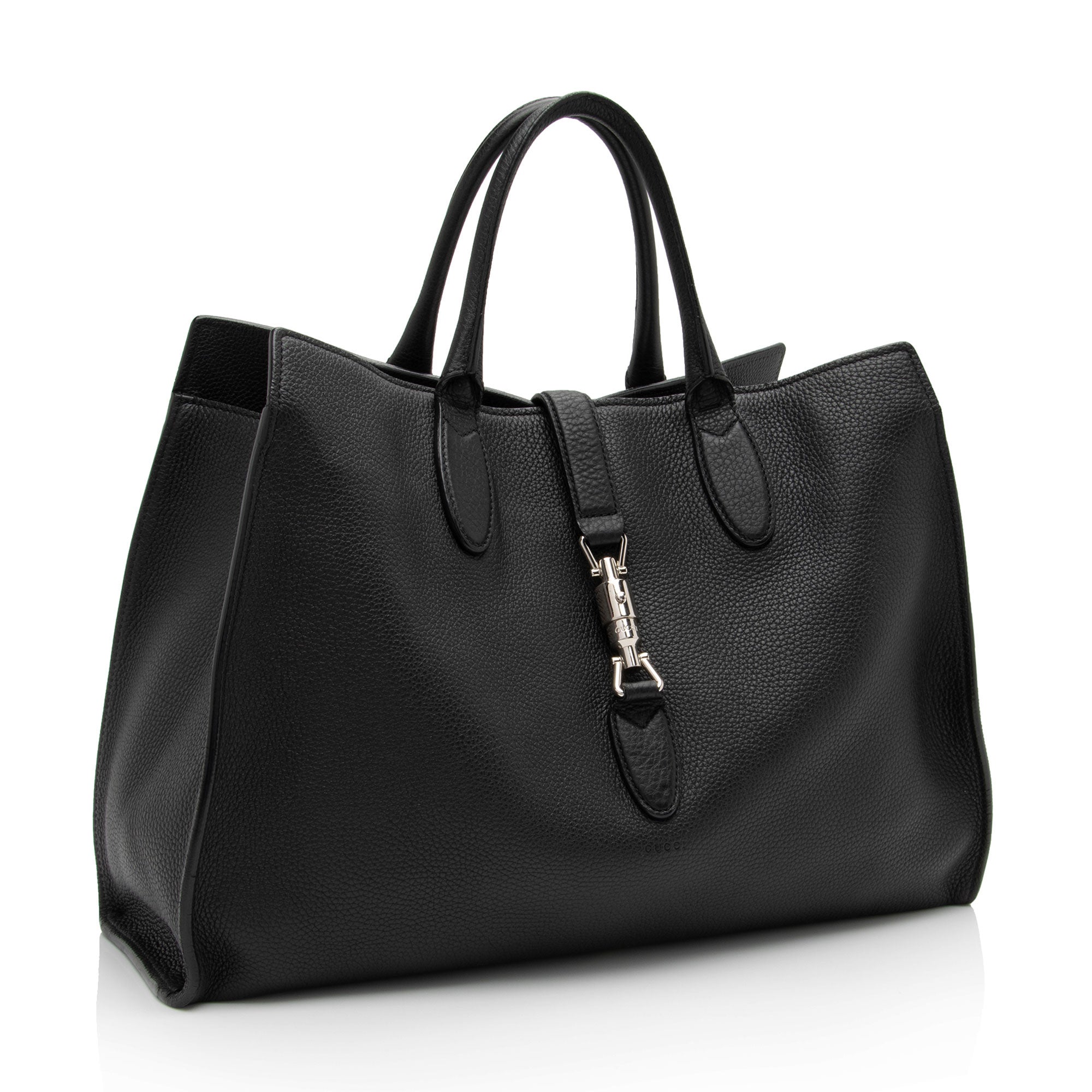 Gucci Soft Pebbled Leather Jackie Medium Tote - FINAL SALE (SHF-8Qshpx)